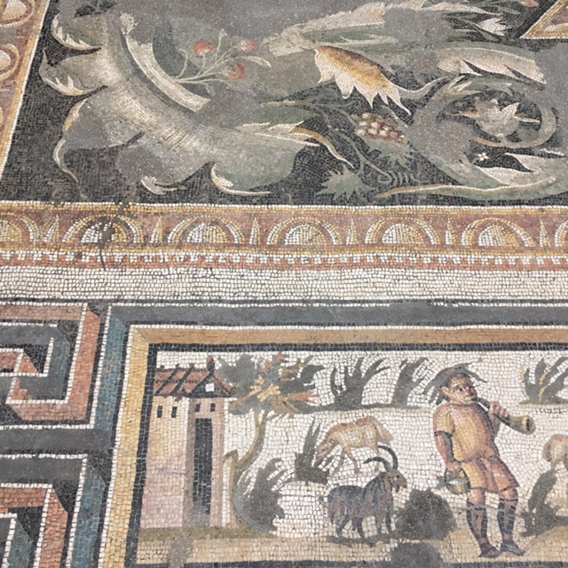 history | historic mosaic finds in Le Louvre