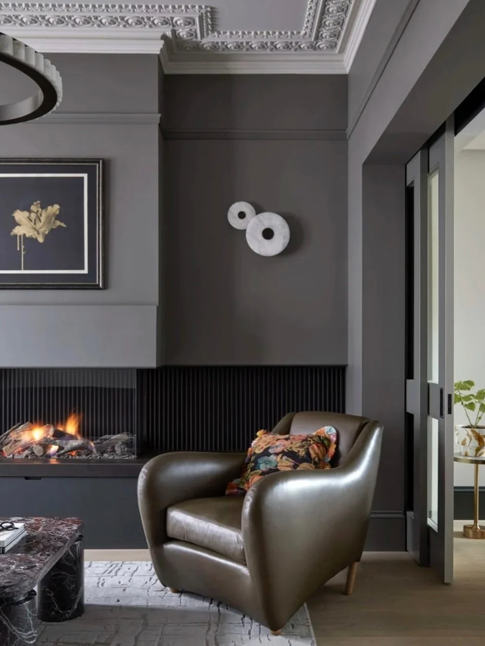 FIREPLACE &bull; how are we all keeping warm on these colder days? For some projects we are able to make a fire a key feature of the room design, keeping clients nice and warm 🔥 
.
.
#fire #fireplace #winter