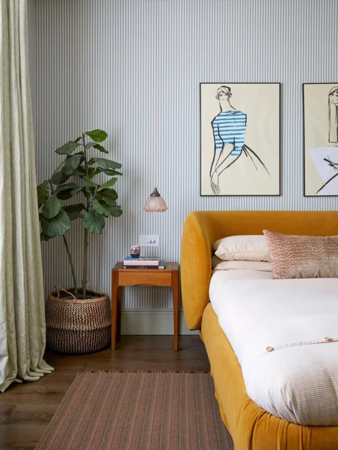 BEDROOM DESIGN &bull; working on bedroom concept designs today so I&rsquo;ve been revisiting a few from previous projects. Bed design, bedding, wall coverings, lighting, flooring, colours&hellip;. always lots of fab elements to throw into the mix for