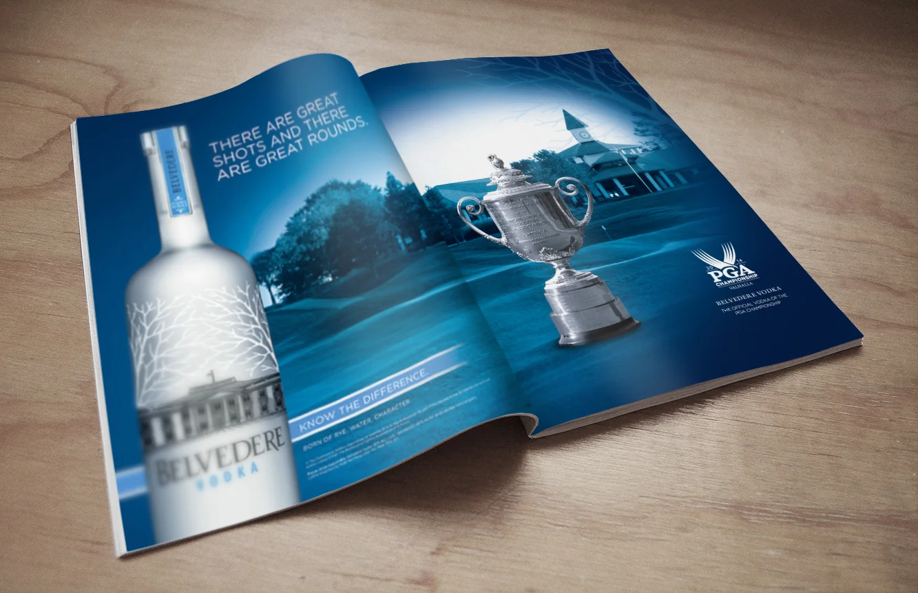 Belvedere Vodka PGA Spread Ad