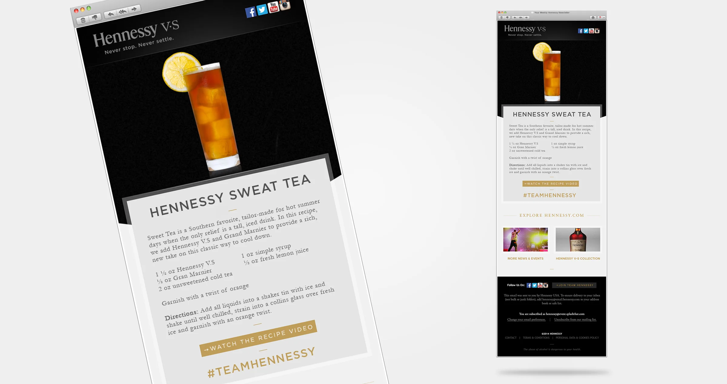 Hennessy Featured Cocktail Newsletter