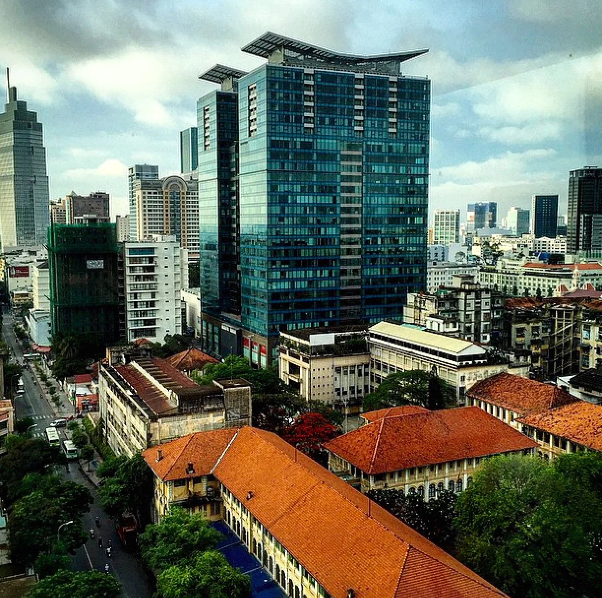 View from Hotel window on the 13th floor. When is the last time you stayed on the 13th floor?