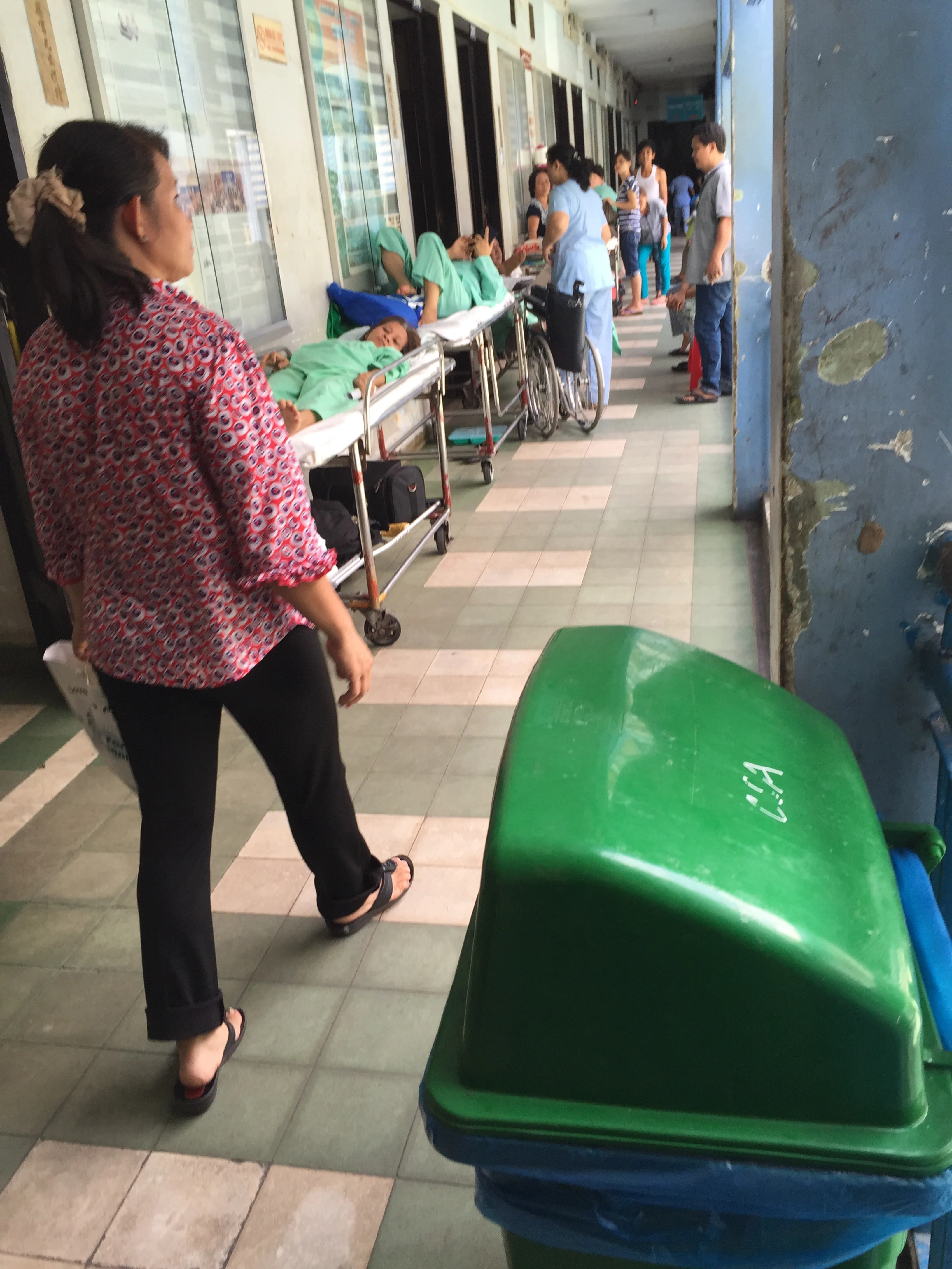 Outdoor corridors in attempt to keep rooms cool