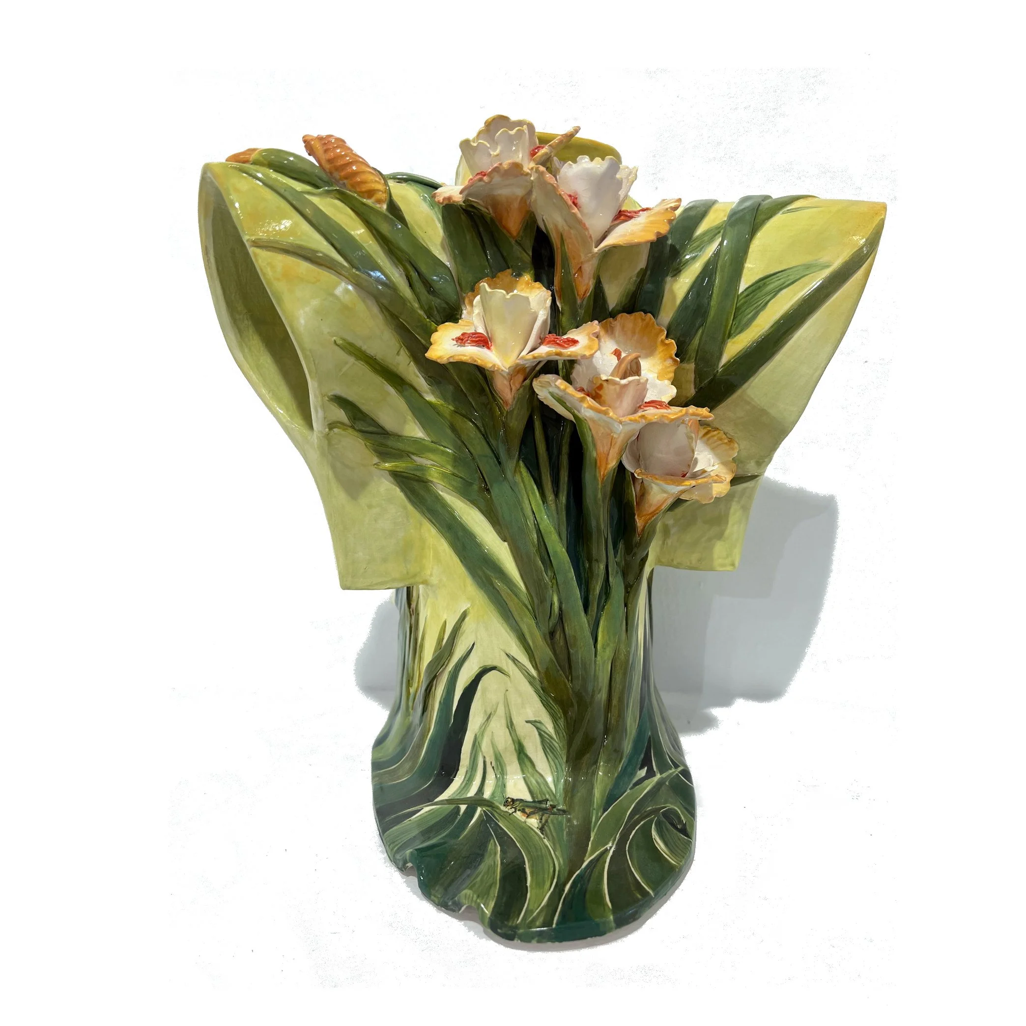 Irises with Grasshoppers 11.5x10.5x10 $1200(1).jpg