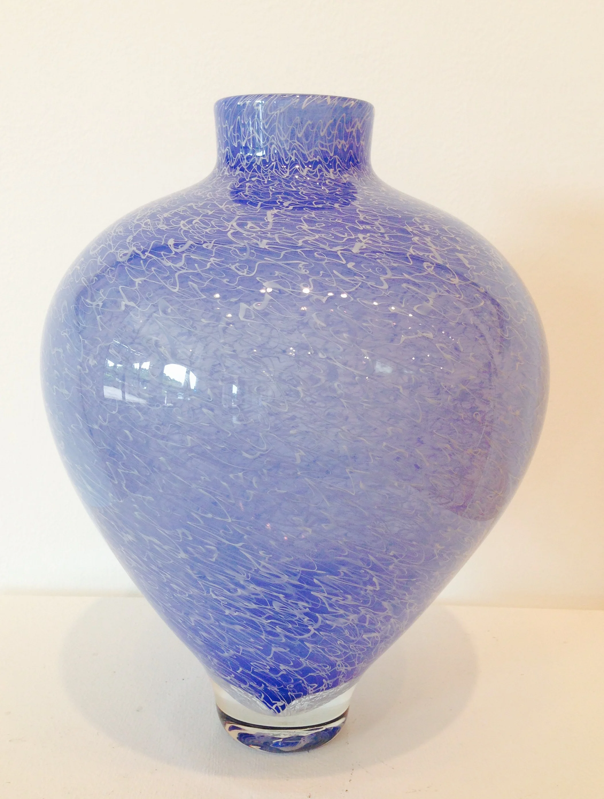 Merletto Cane Vase - Blue