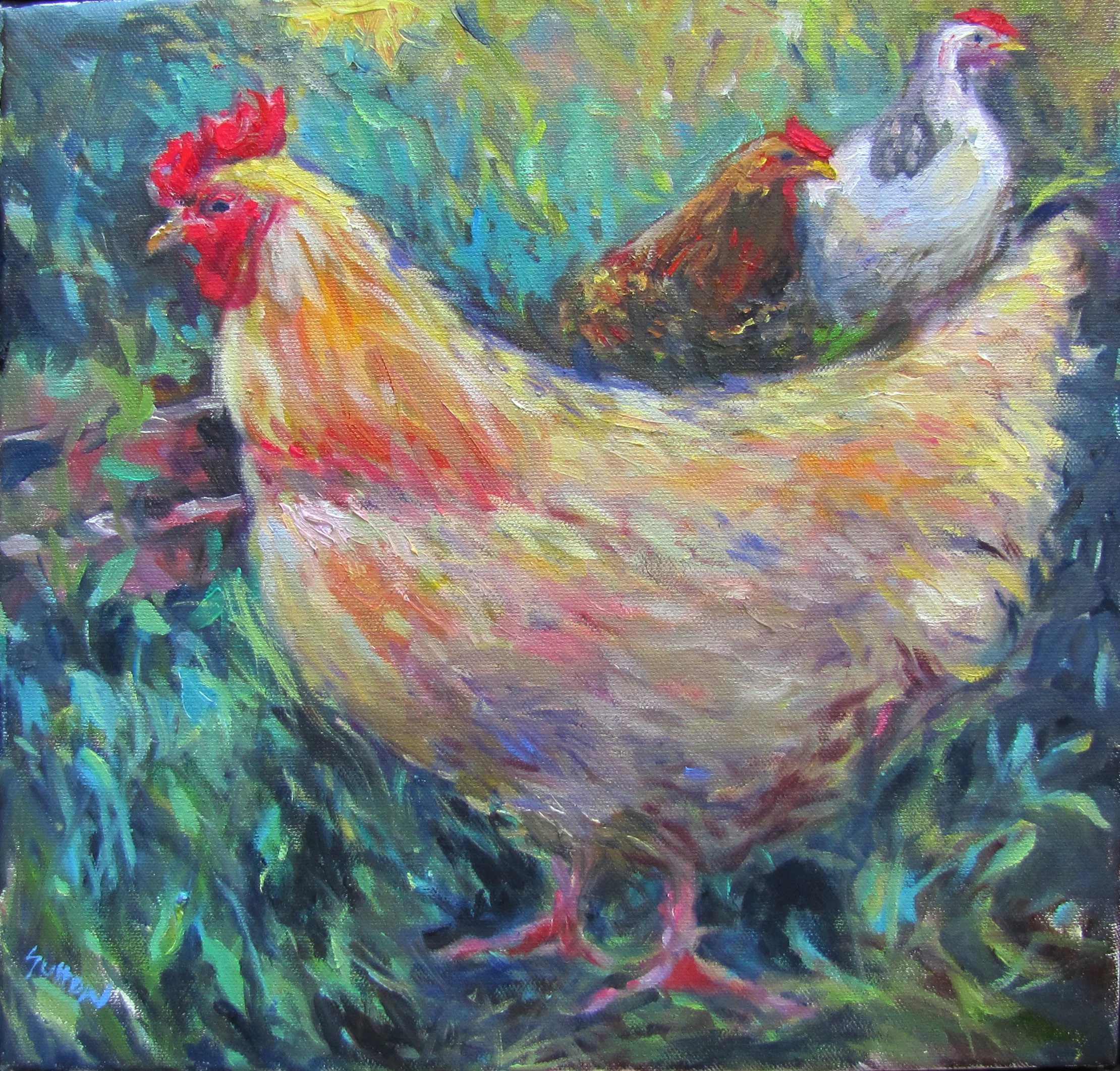 Sally Sutton "That Yellow Chicken" 12x12