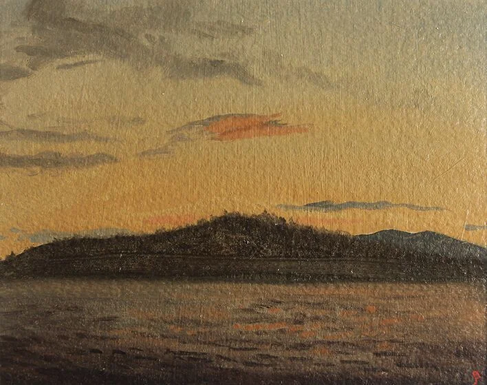 Maine Lake at Dusk