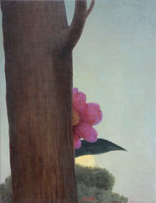 Moon, Tree and Camellia