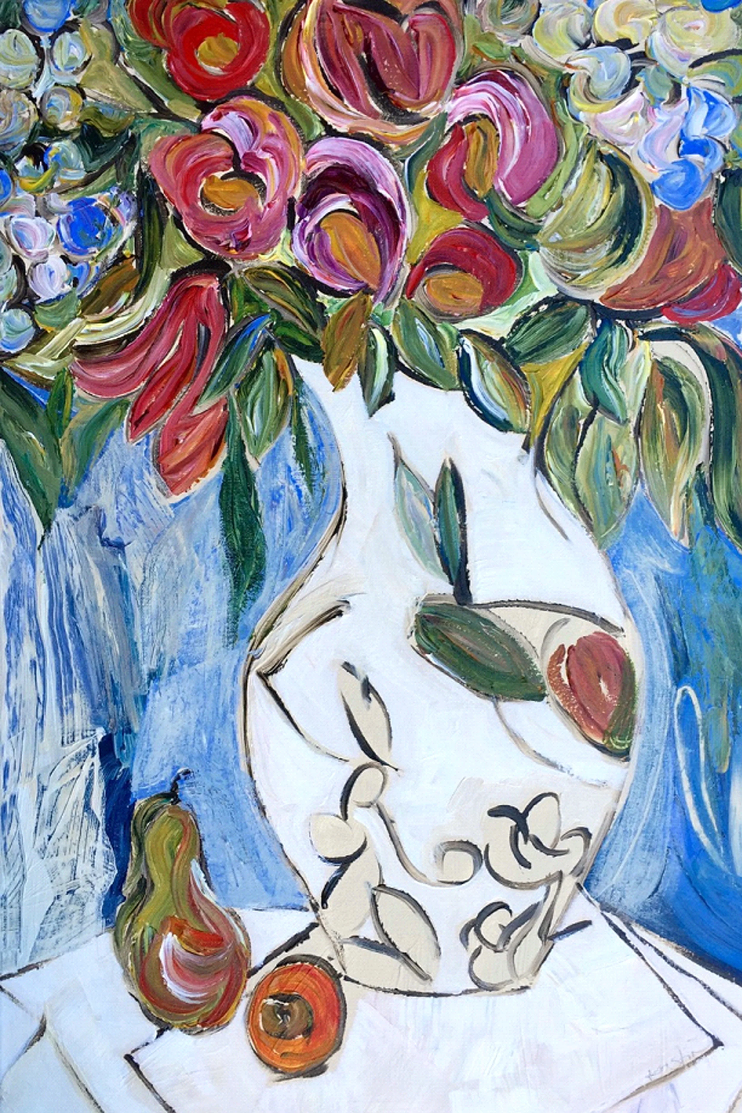 Kristin Gibson "Blossom on Blue"
