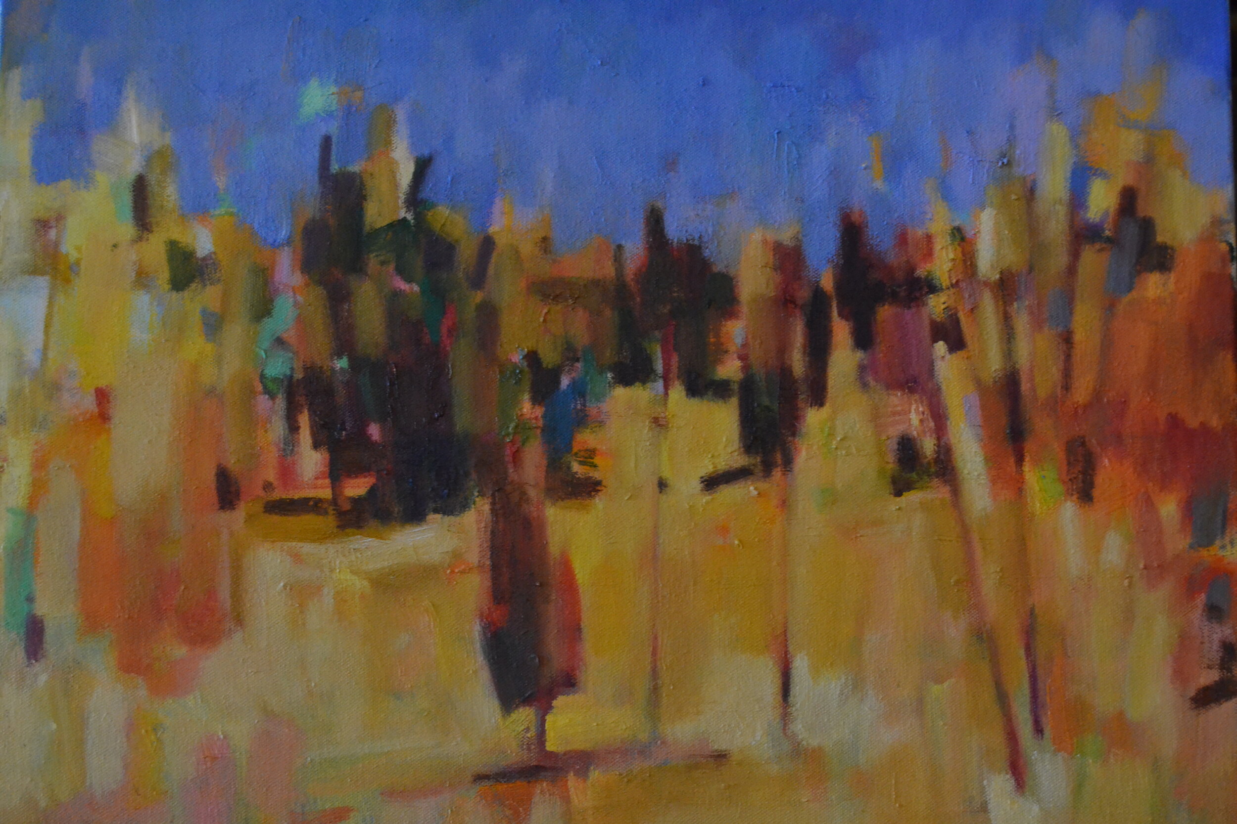 Richard Fennell "Landscape with Cedars" 16x20