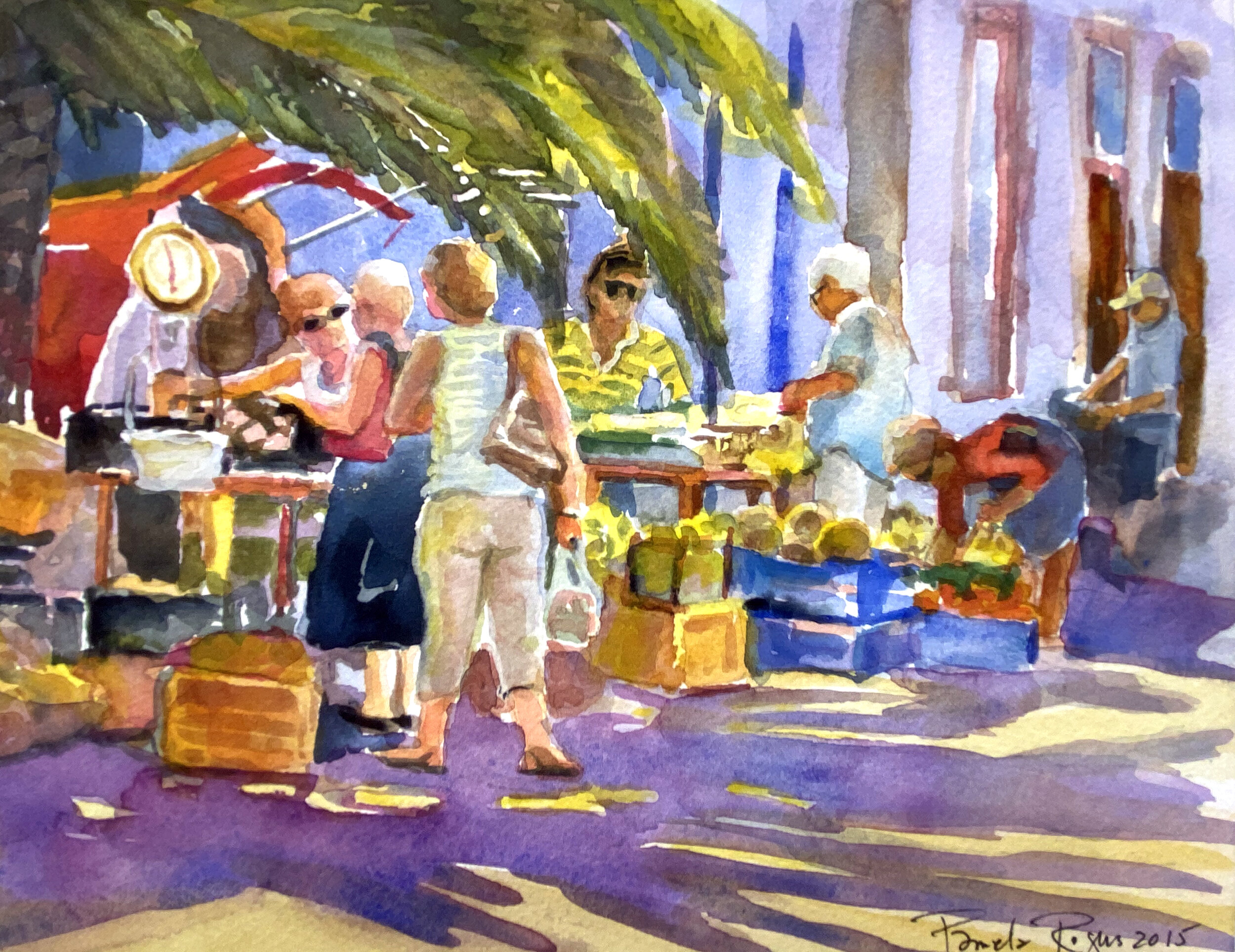 Farmers Market Poros Island 7.5x10 $510.JPG
