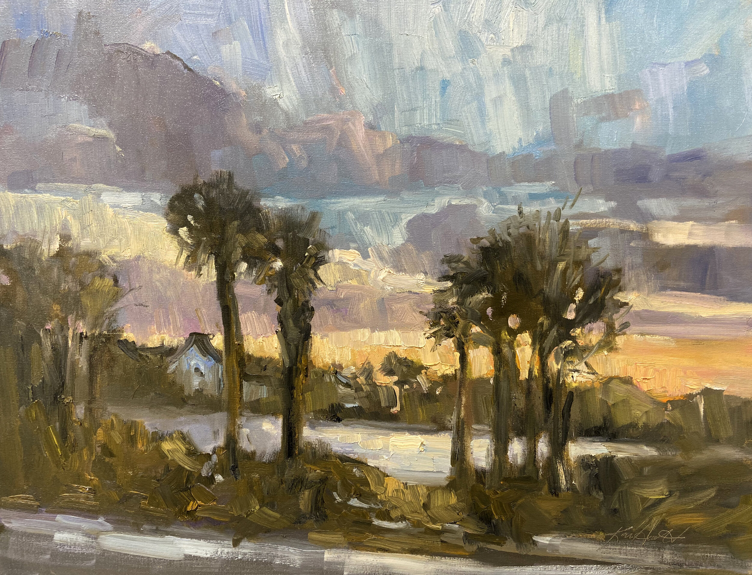 Colonial Lake at Sunset 16x20 $1950.jpg