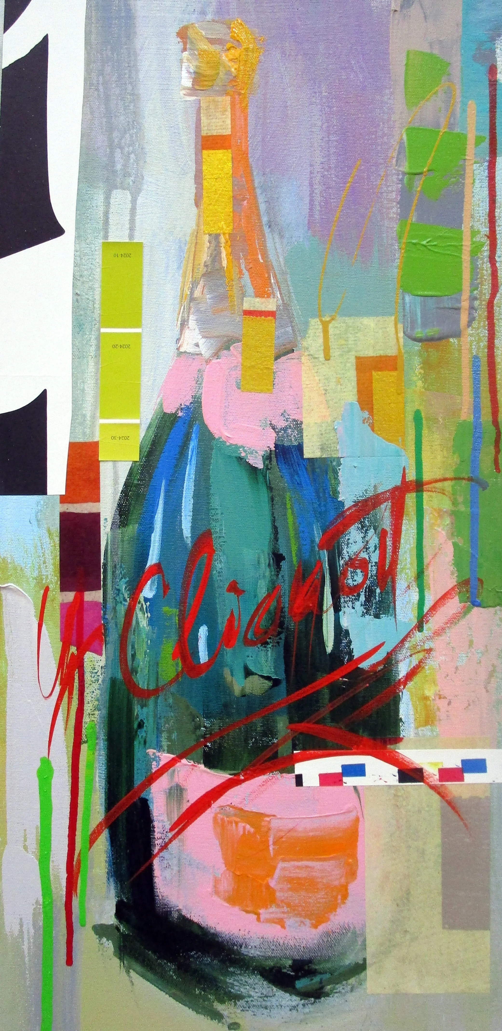 Amy Dixon "Veuve Spring Fling" 24x12