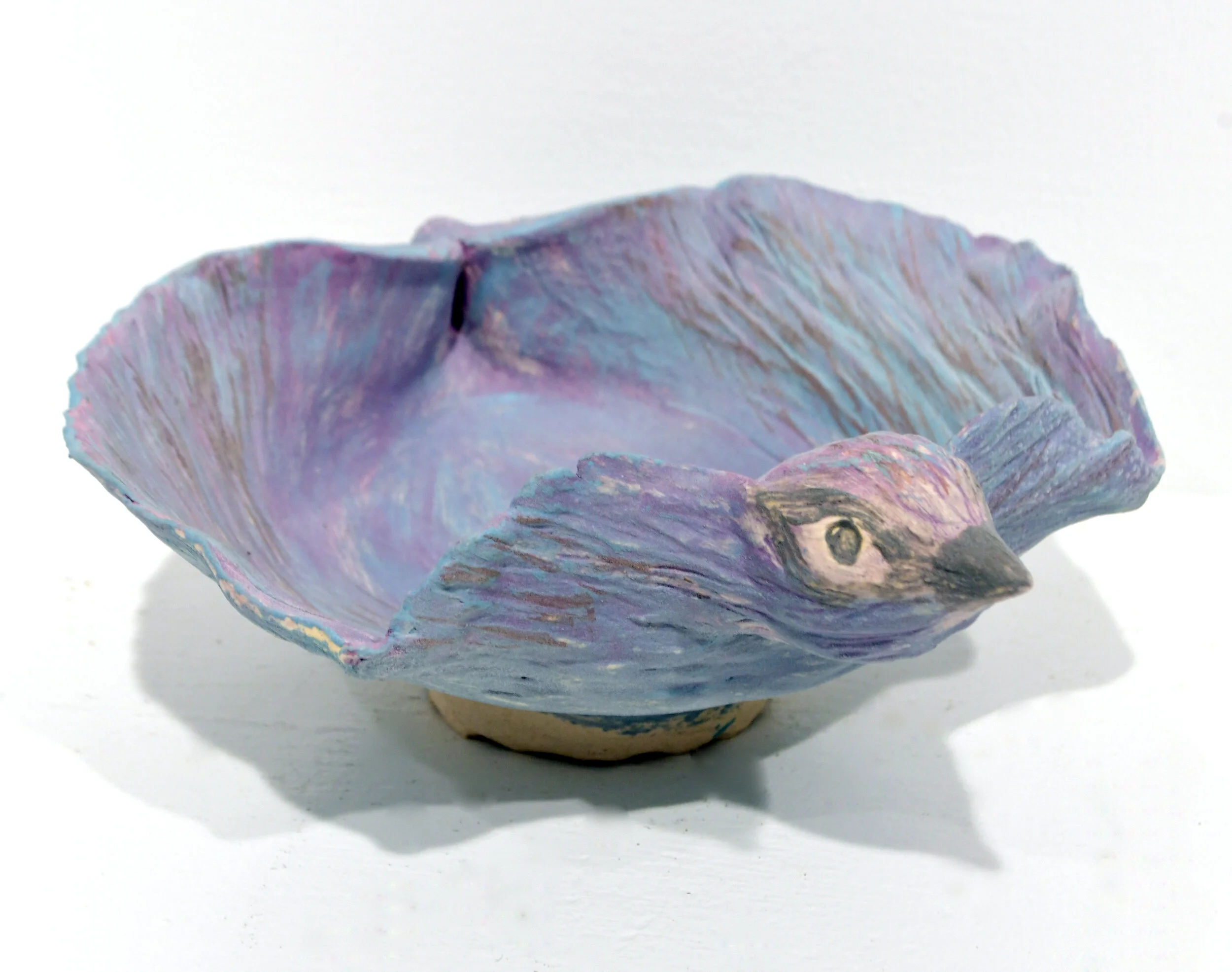 Blue & Purple Bird Bowl $50.JPG