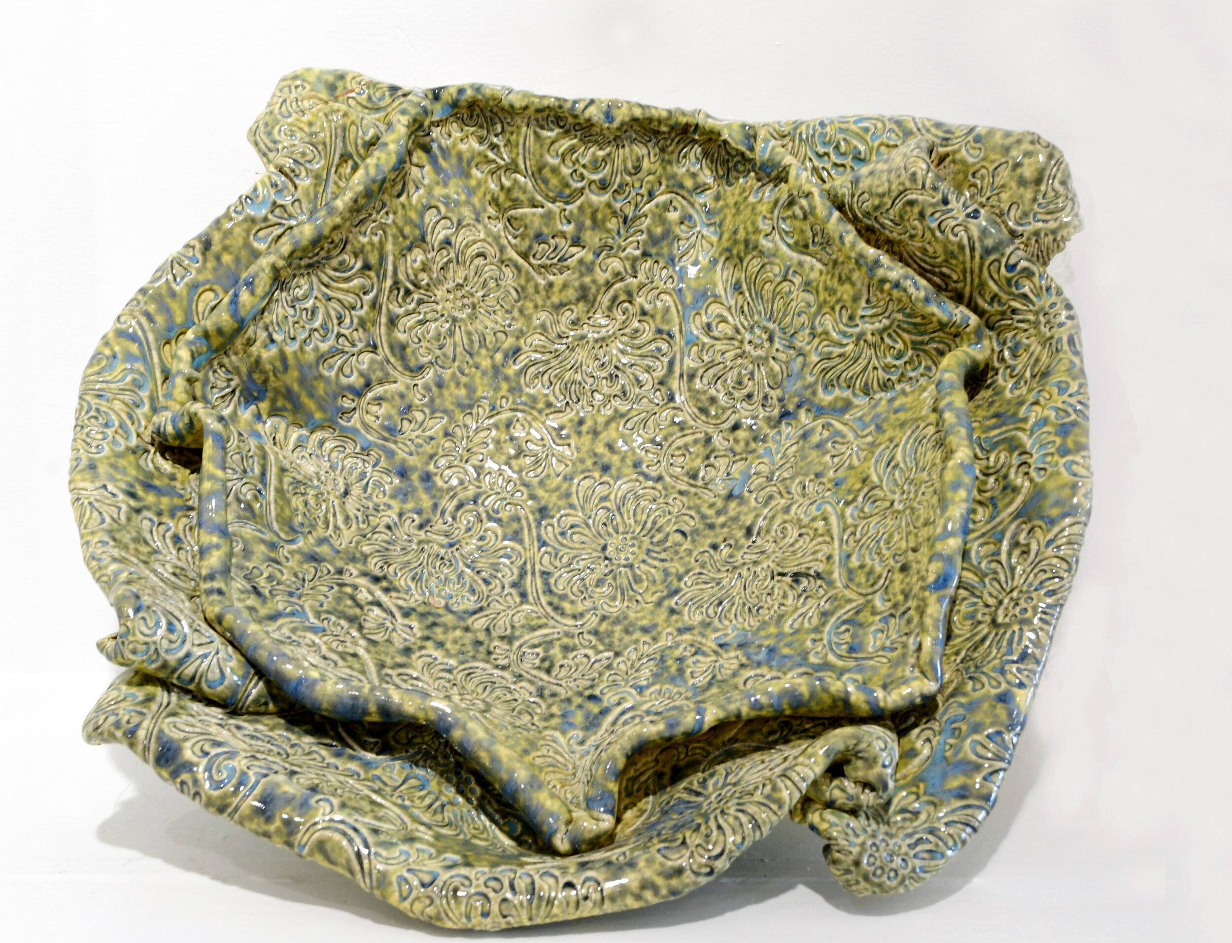 Double rimmed bowl with mum imprint