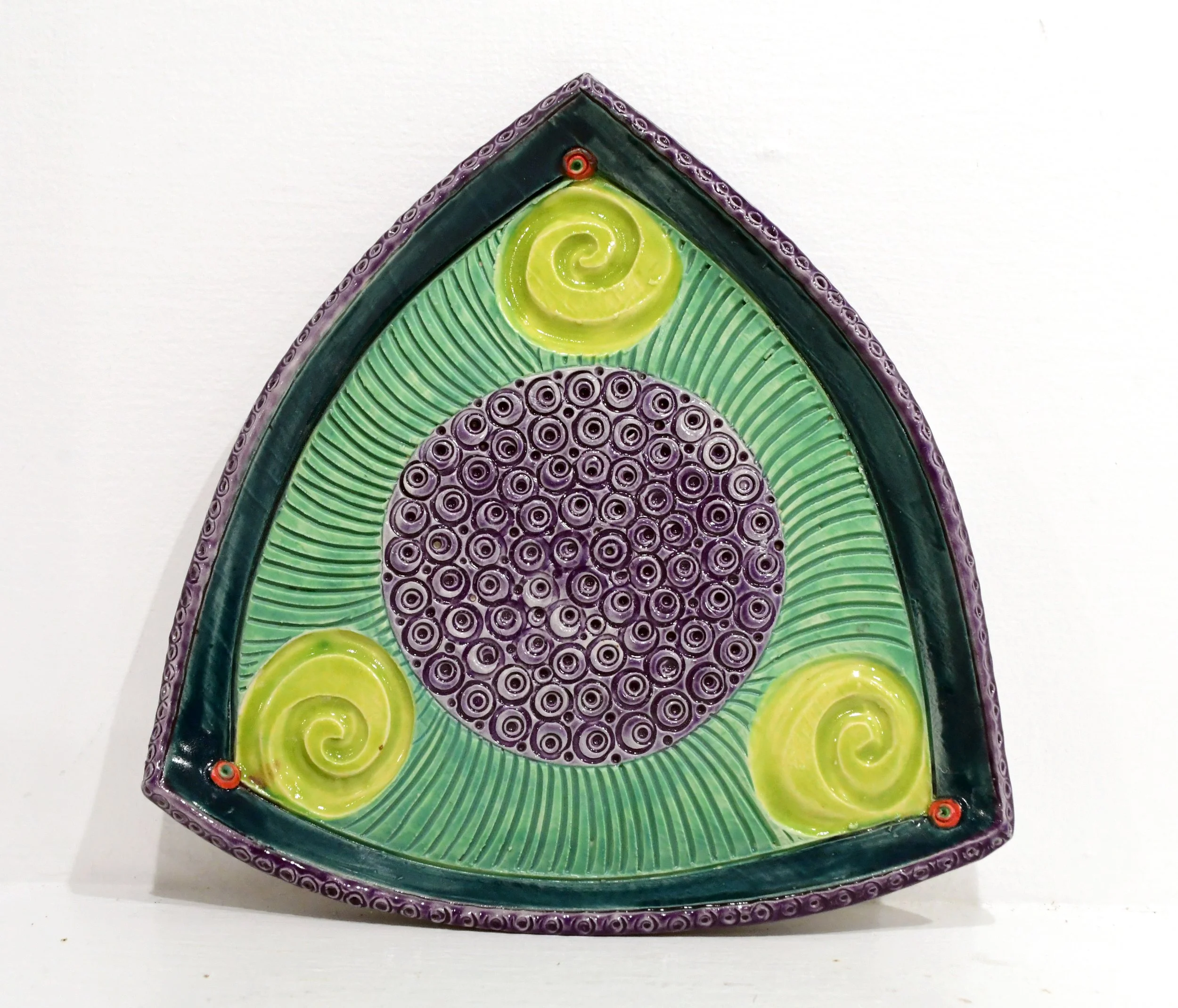 Triangle Plate Purple