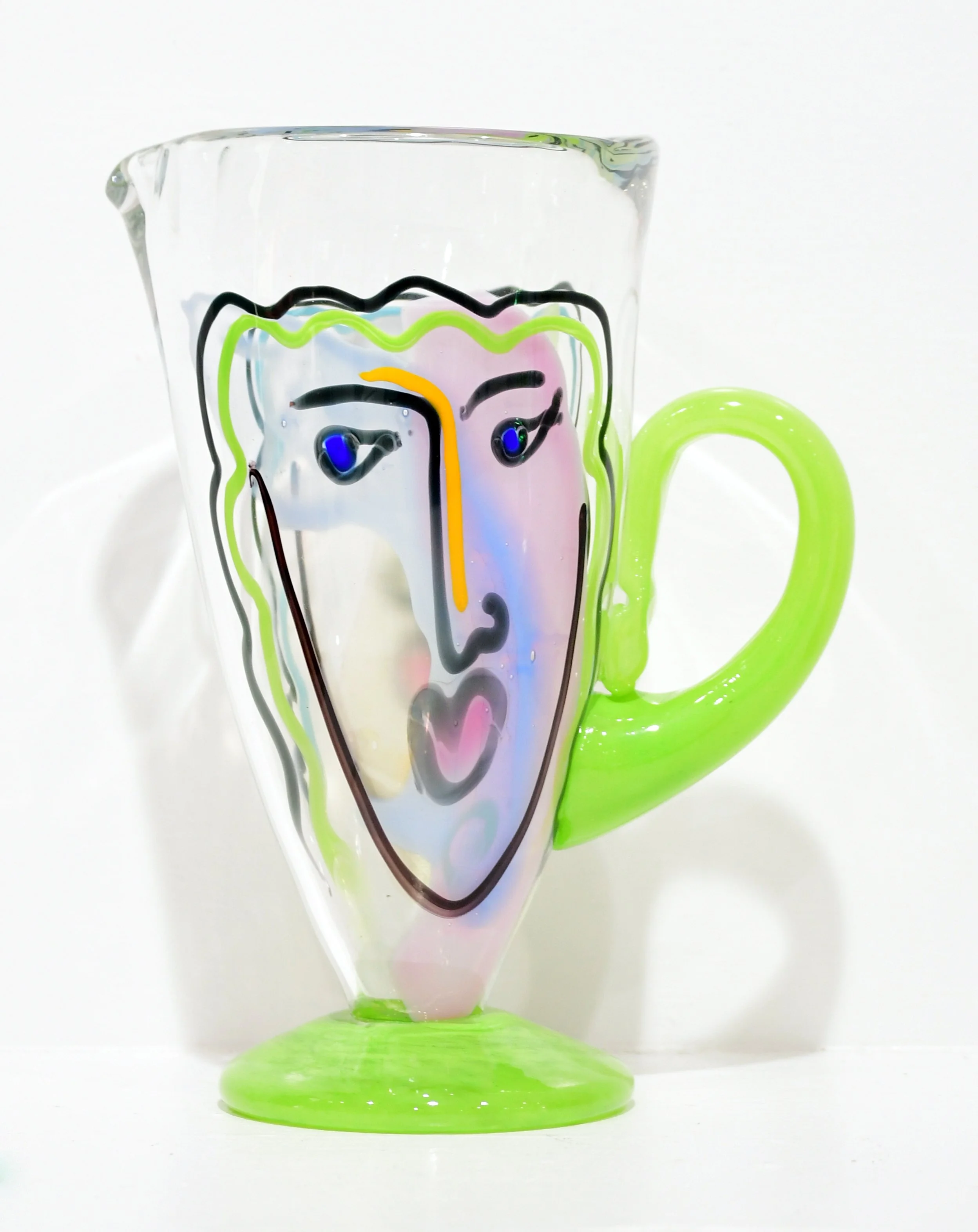 Lime Green Face Pitcher.JPG