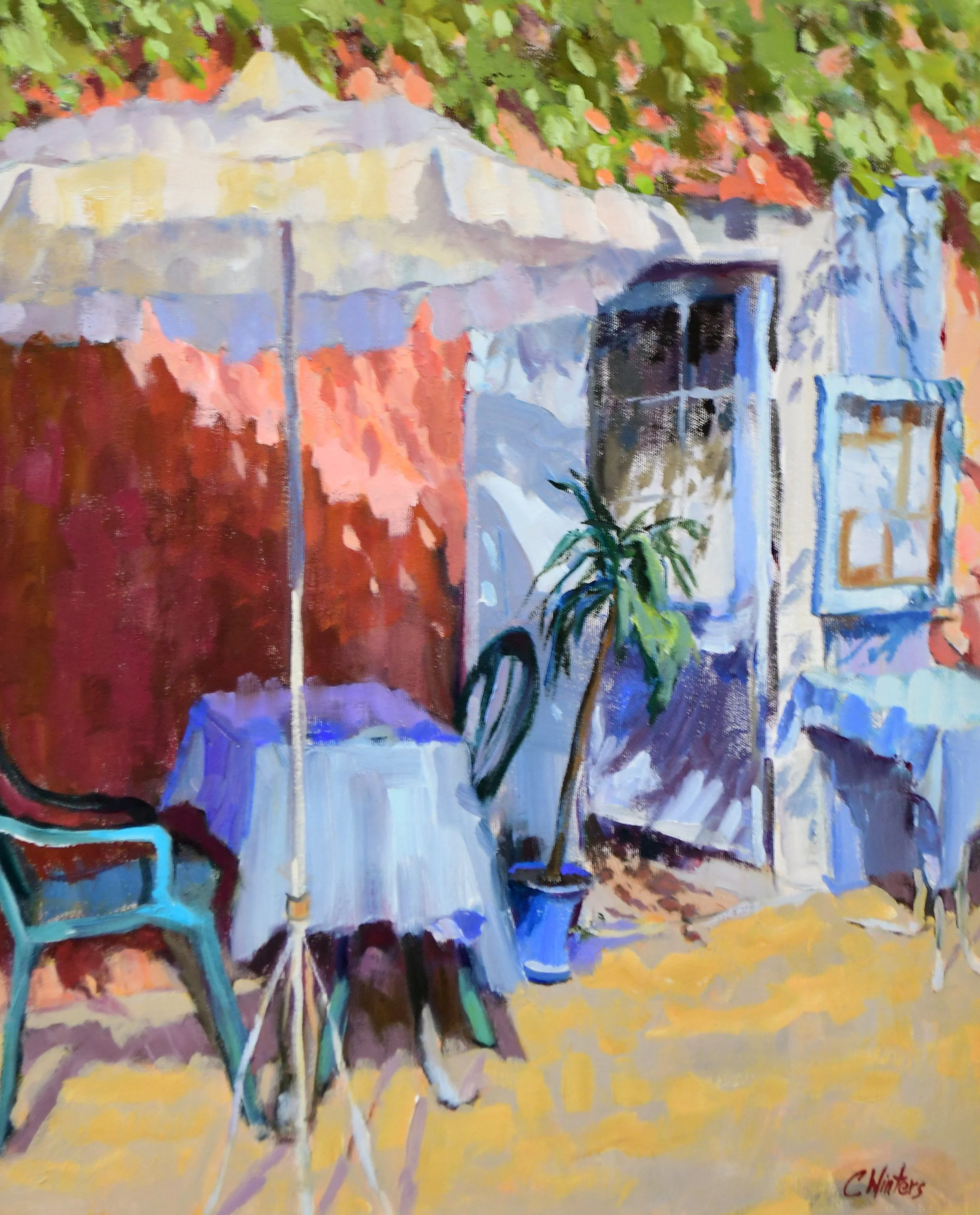 Meeting Place in Roussillon 24x20 $2400.jpg