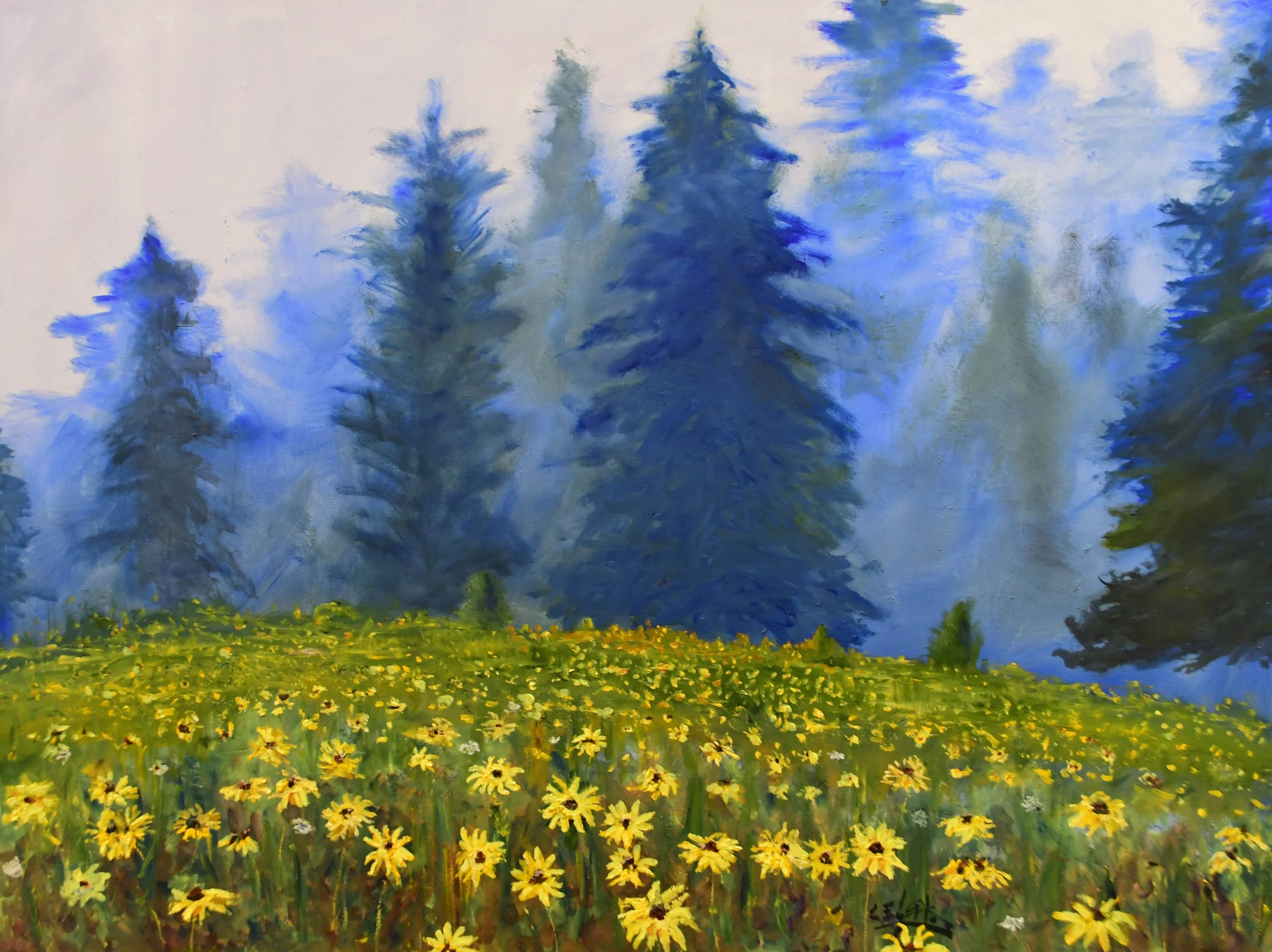 Black Eyes, Blue Trees 36x48 $1800.JPG