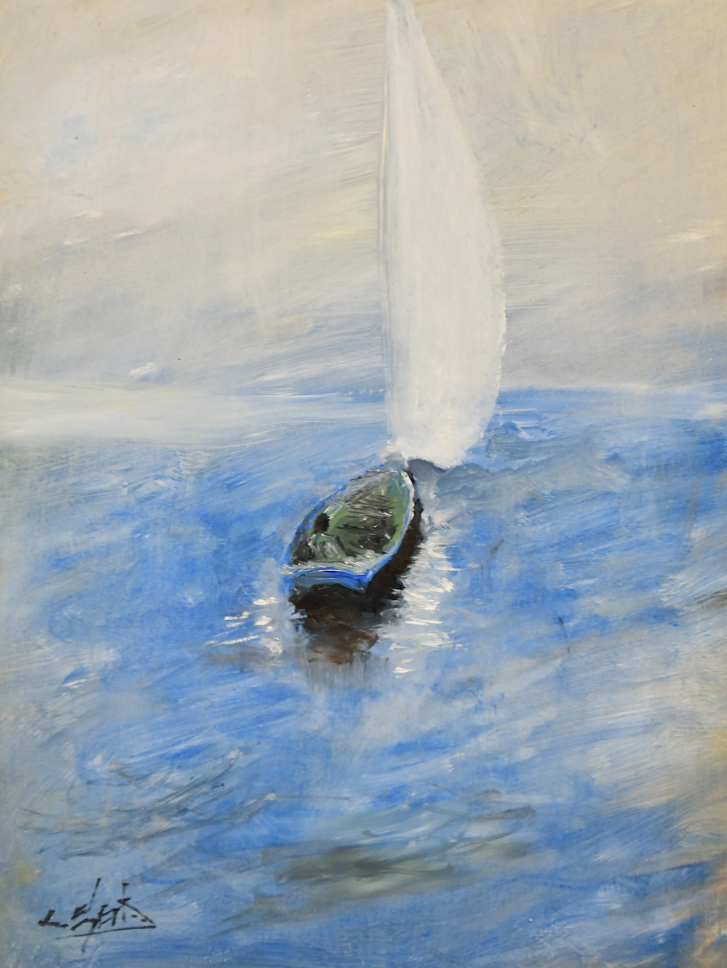 Sailing in the Mist (After John Twatchtman)