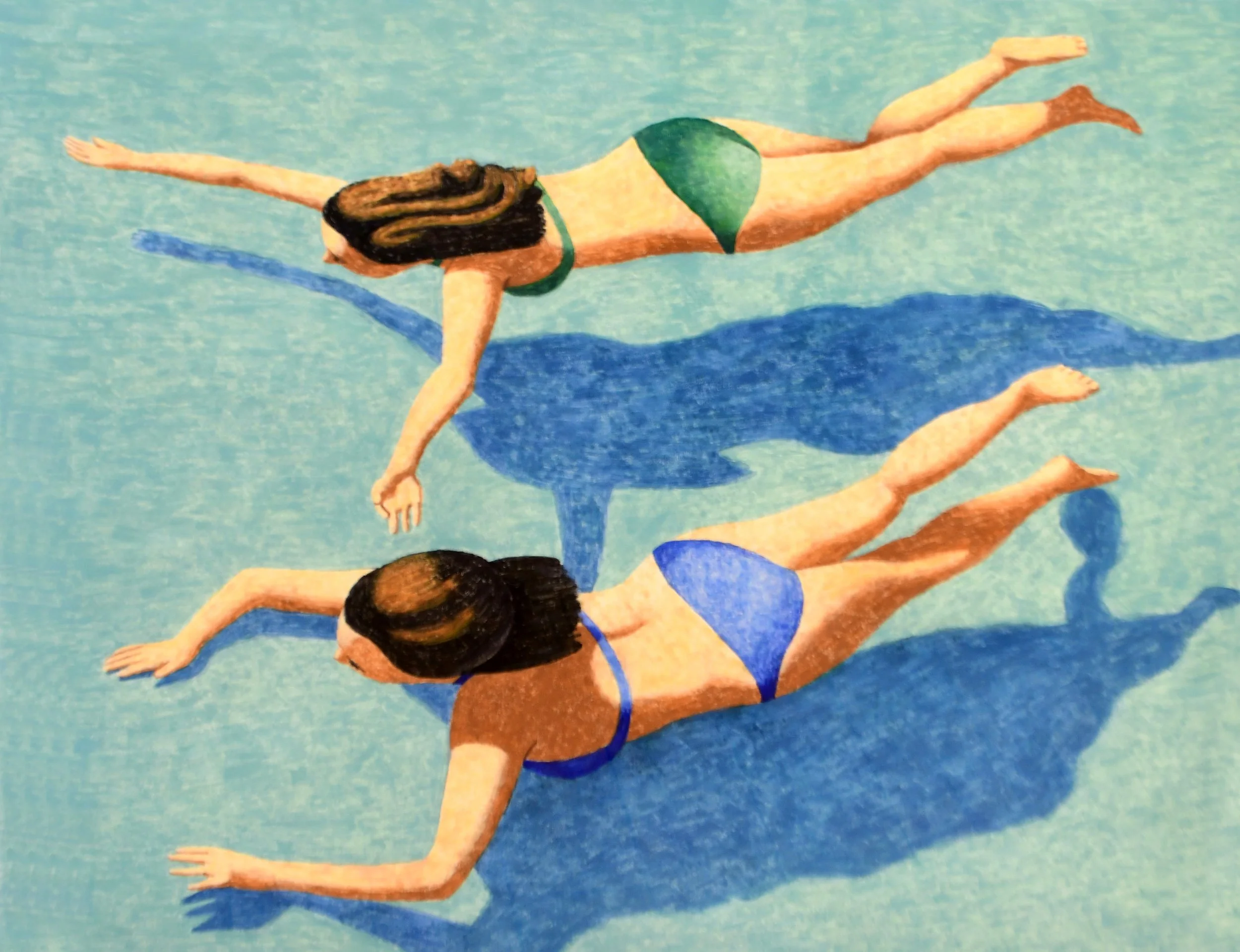 Two Girls, Blue & Green 24x28 $750.JPG