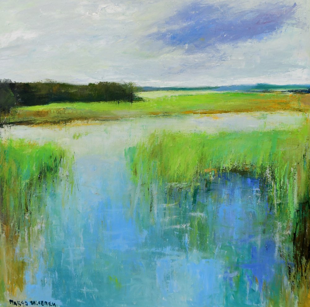 The Blue Reflections 36x36 $3500.JPG