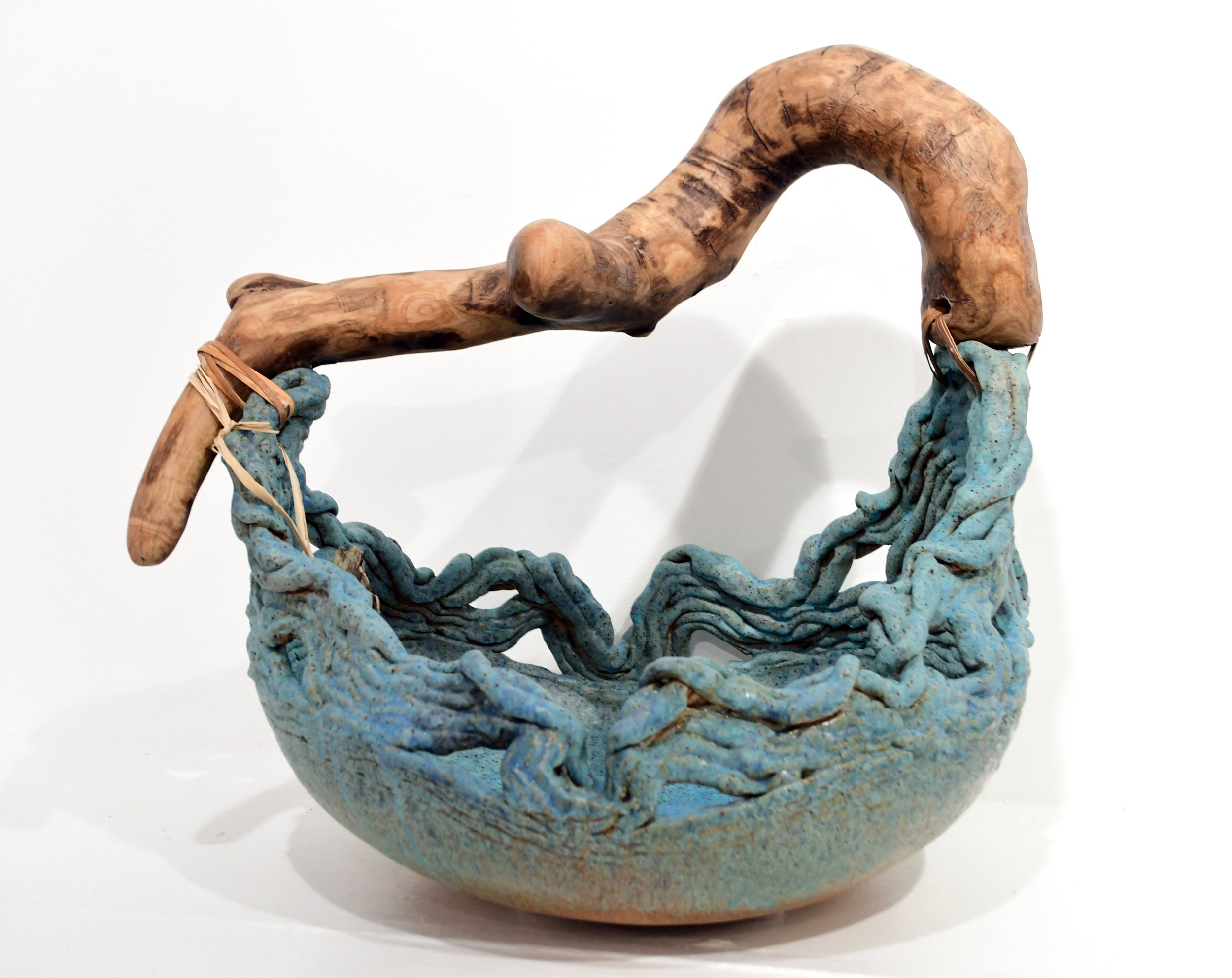 Coiled Copper Patina with Mottled Branch 16x15x12 $340.JPG