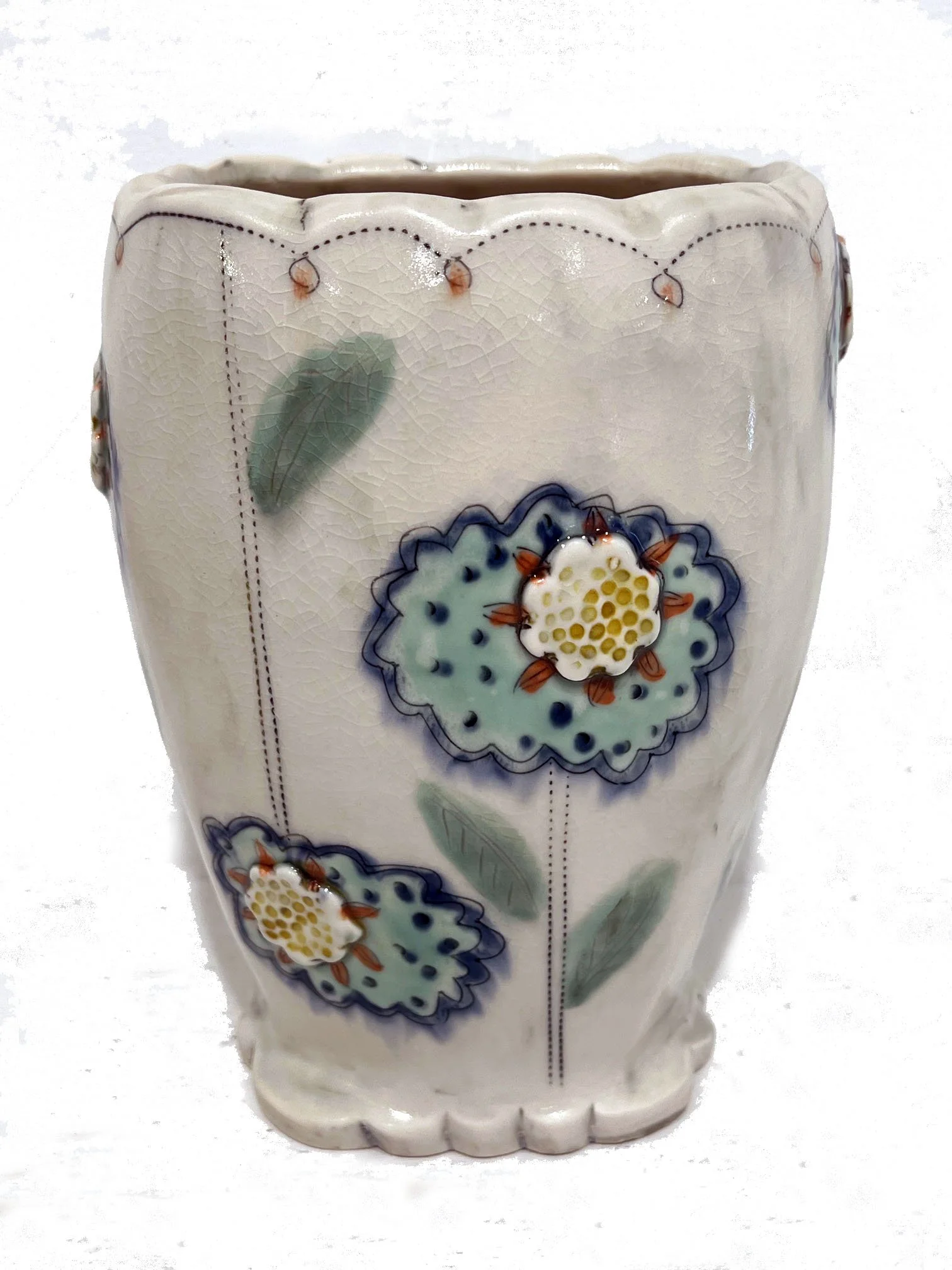 White Floral Vase