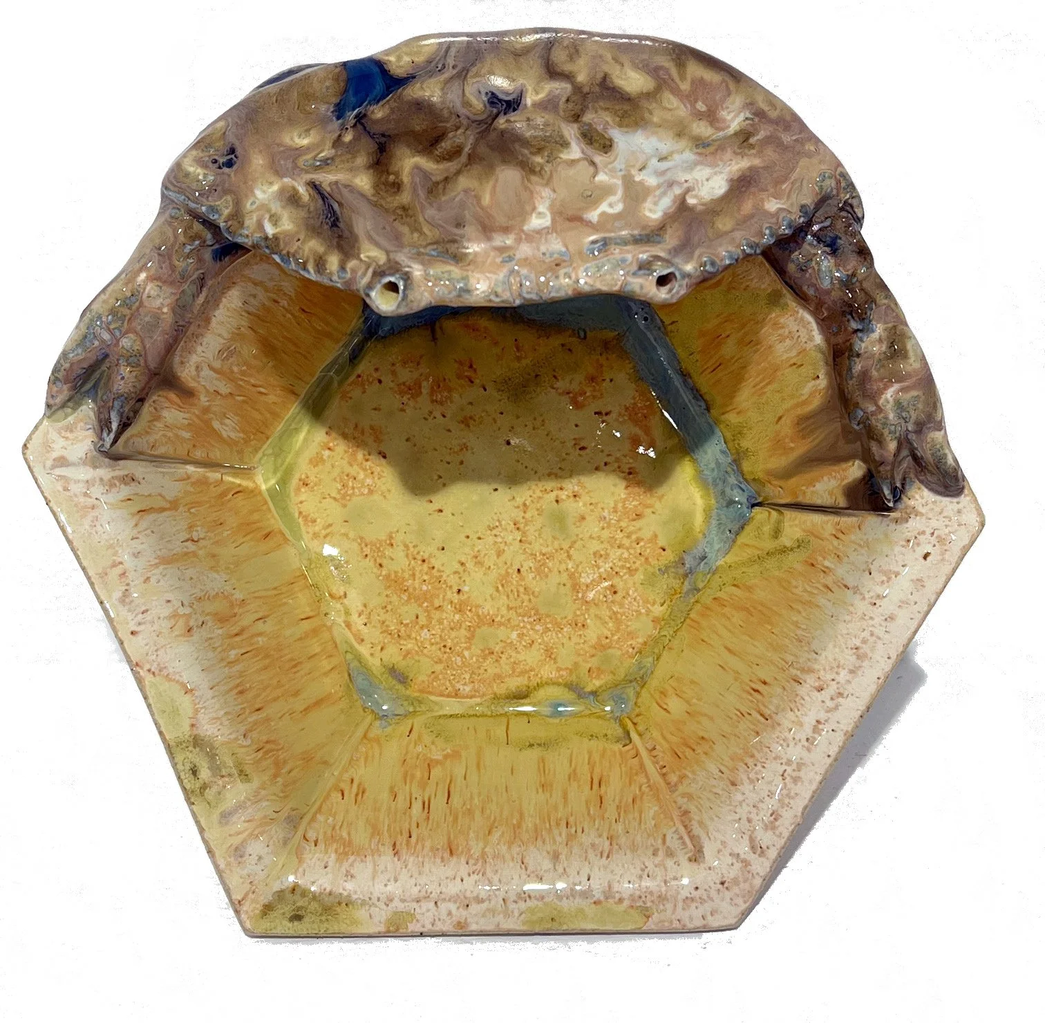 Small Hexagonal Crab Bowl