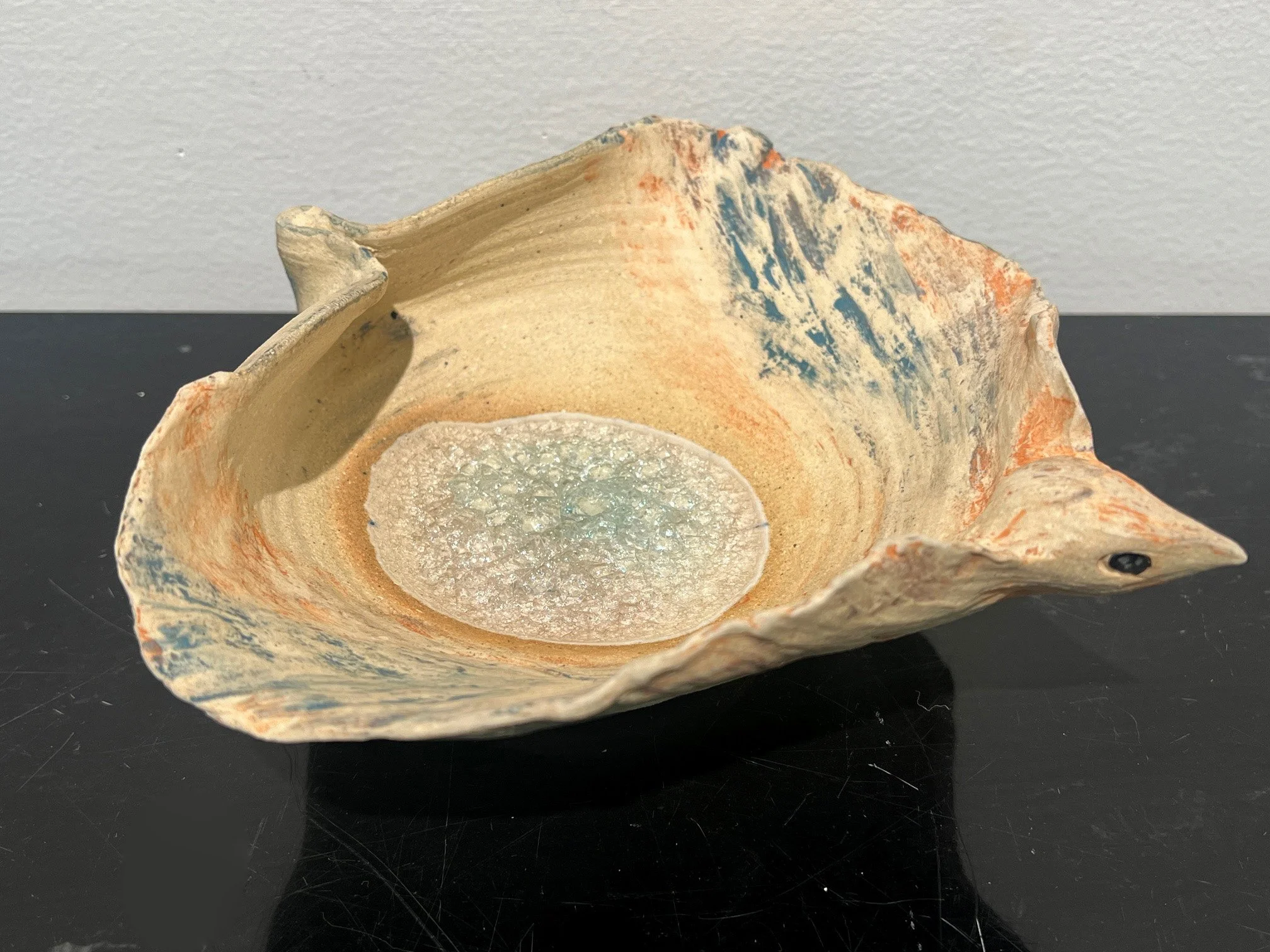 Pale Blue Bird Bowl