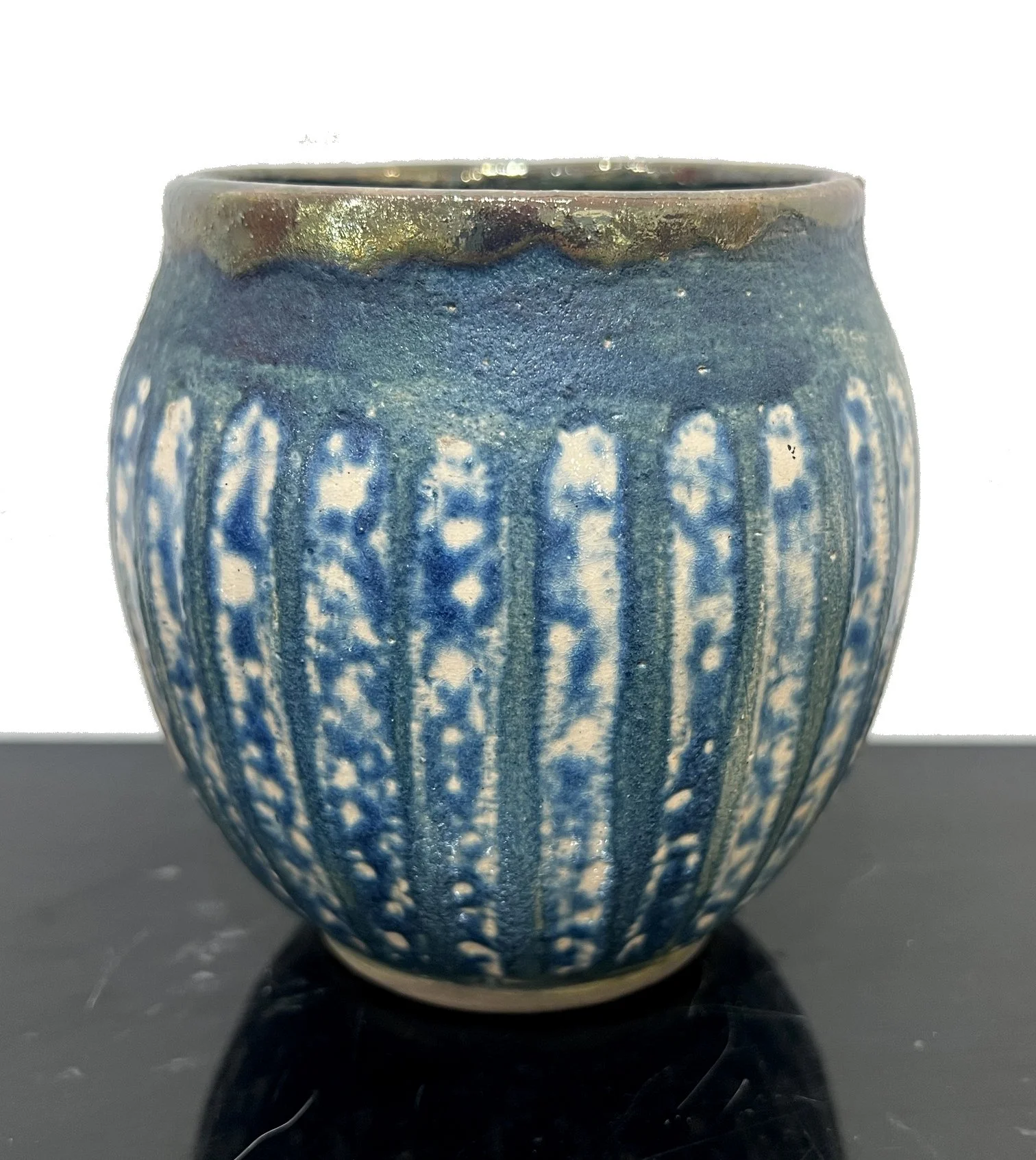 Blue Striped Tea Bowl