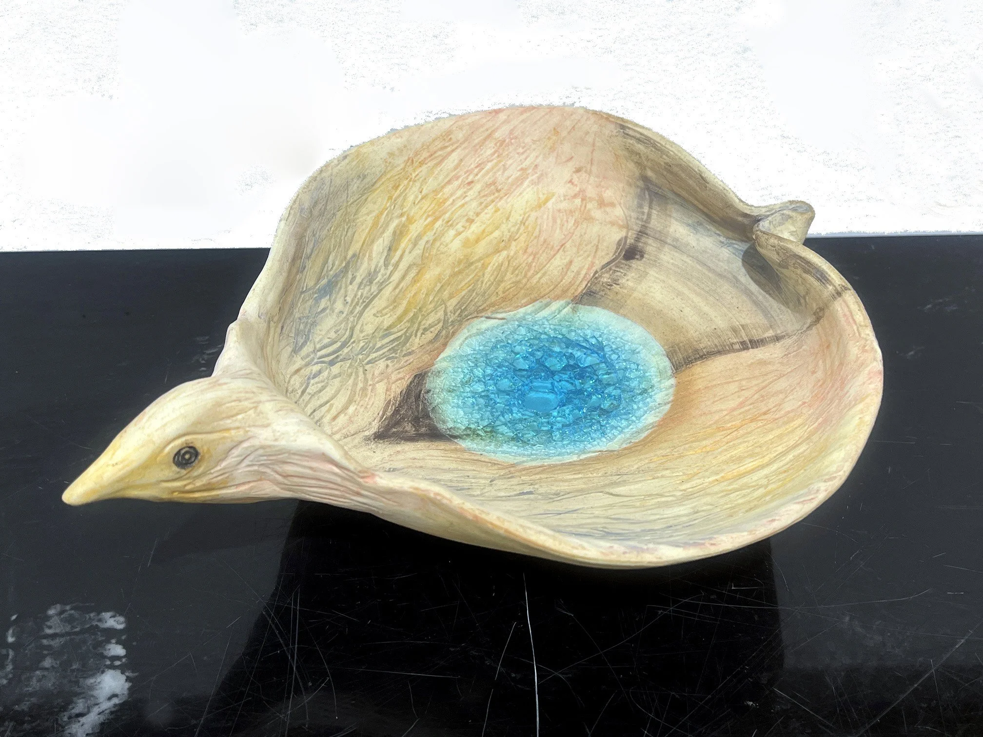 Turquoise Bird Bowl