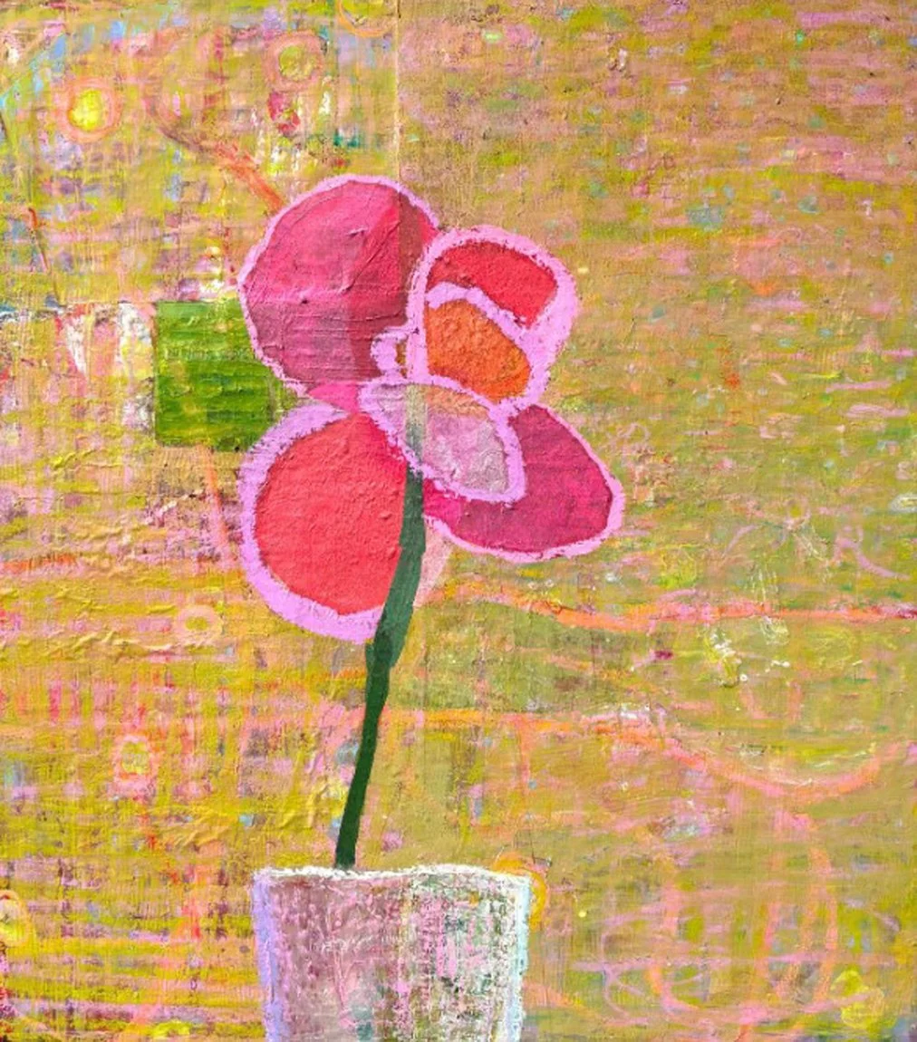 Red Flower in Pot