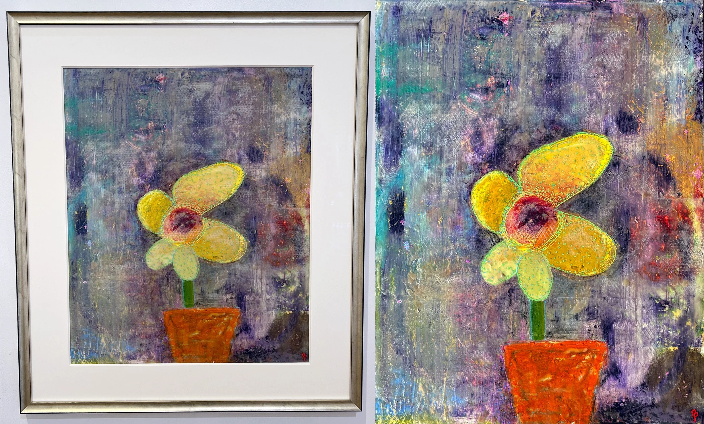Yellow Flower with Eye