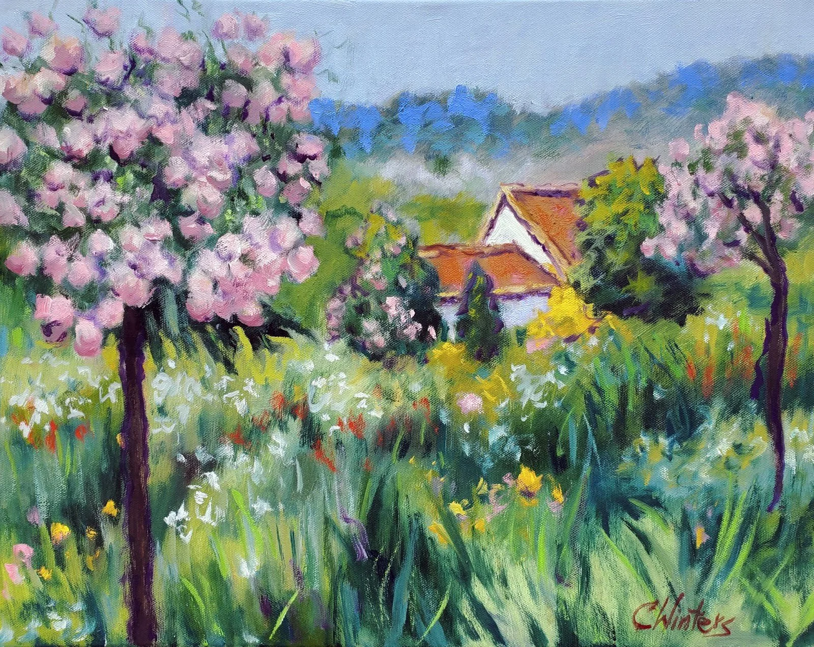 Remnants of Monet's Garden 16x20 $1295.jpg
