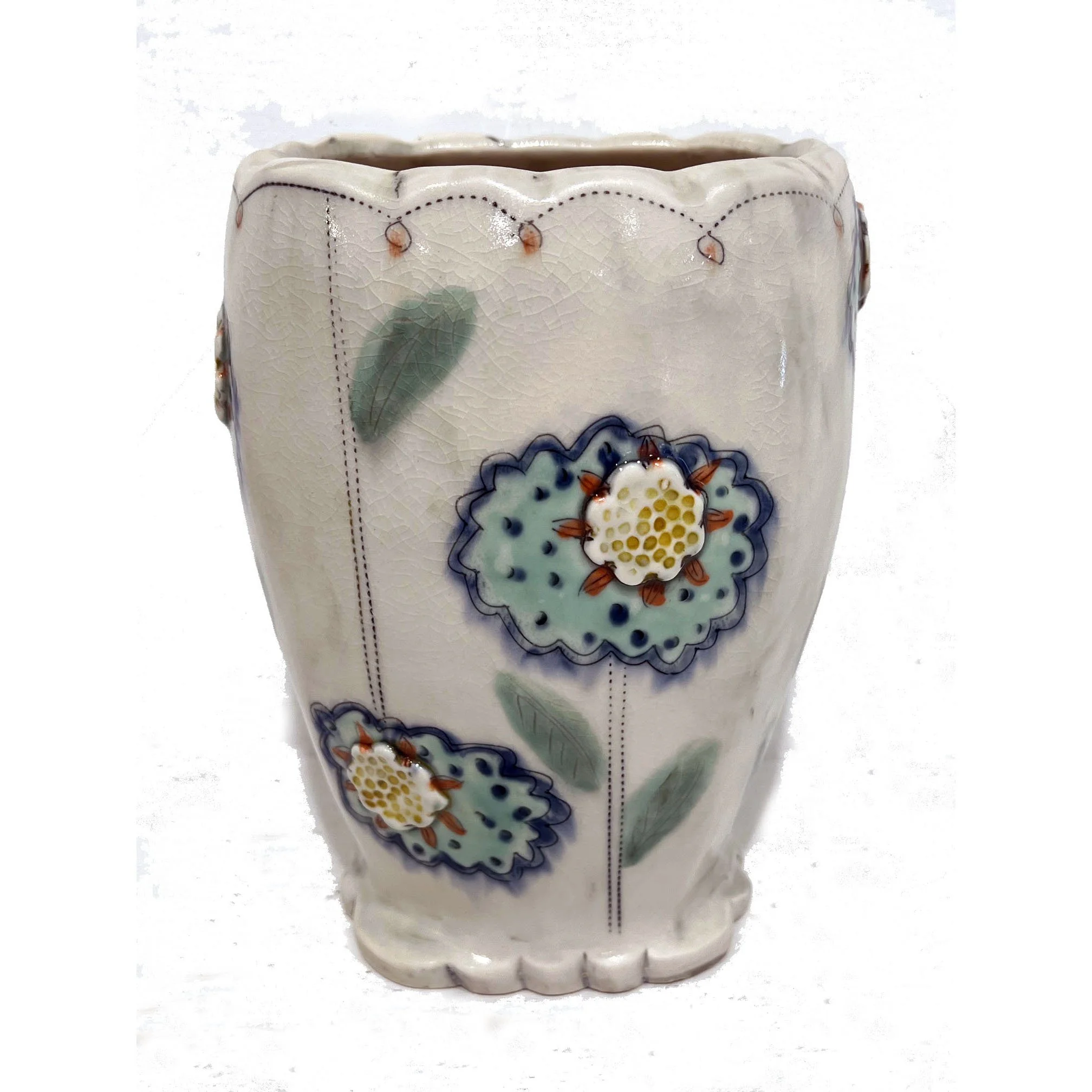 White Vase with Flowers $110.jpeg