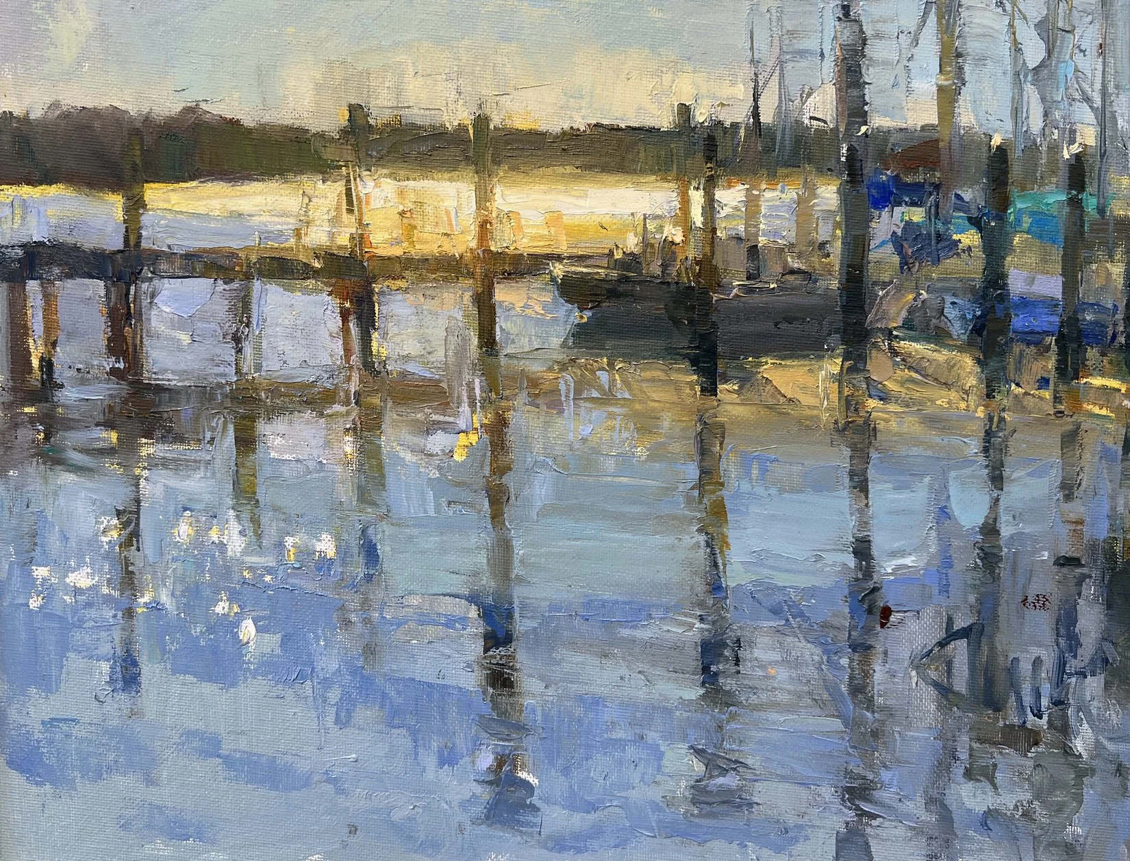 Morning Marina, New Bern 11x14 $1350.JPG