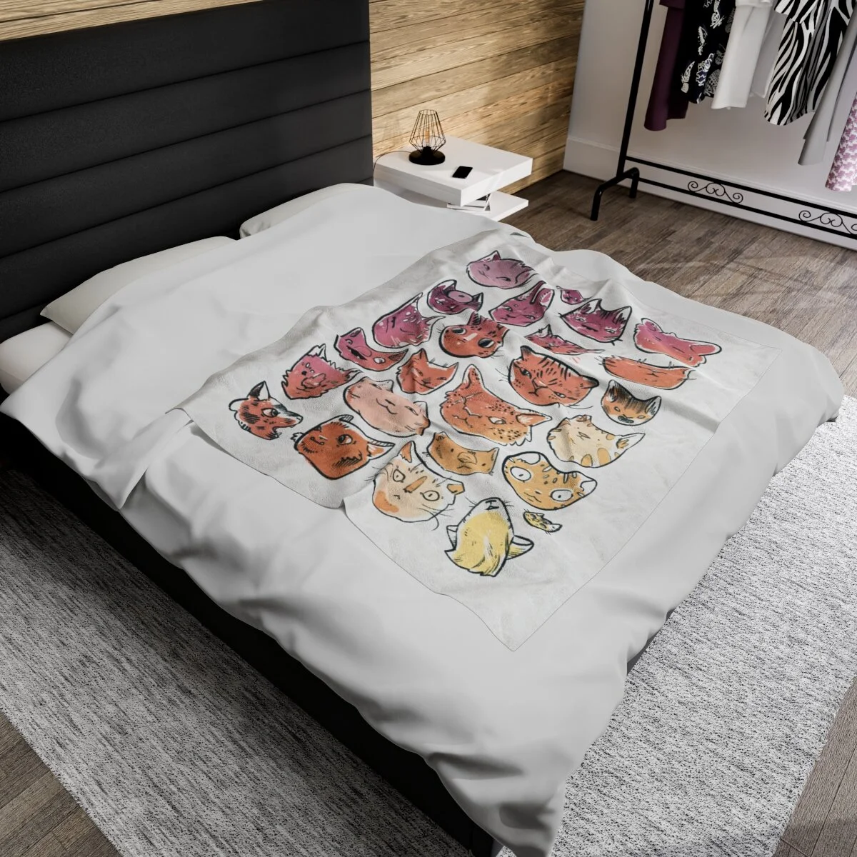 Cat Party Plush Blanket