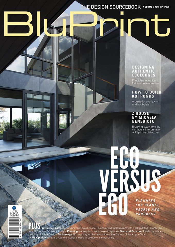 Brise Soleil House featured in Bluprint Magazine Volume 3, 2015 Text by Nick Ramos, Photos by Ed Simon