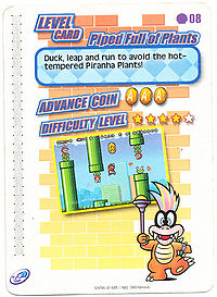 You could scan these in with your Game Boy Advance e-Reader accessory and the level would be playable.