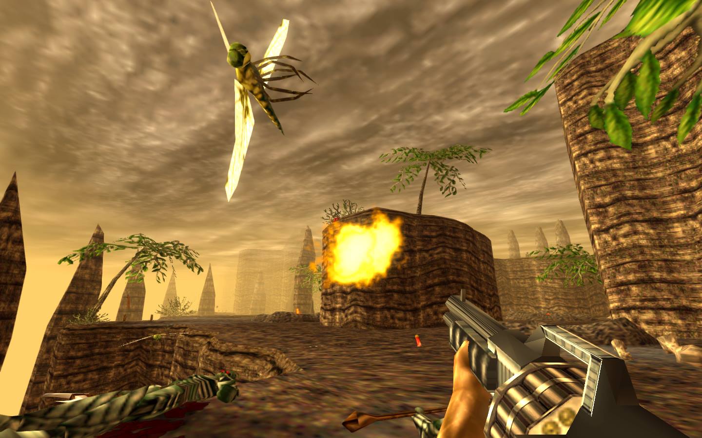 Quit bugging Turok, he has a destiny to fulfill! Image courtesy of Night Dive Studios