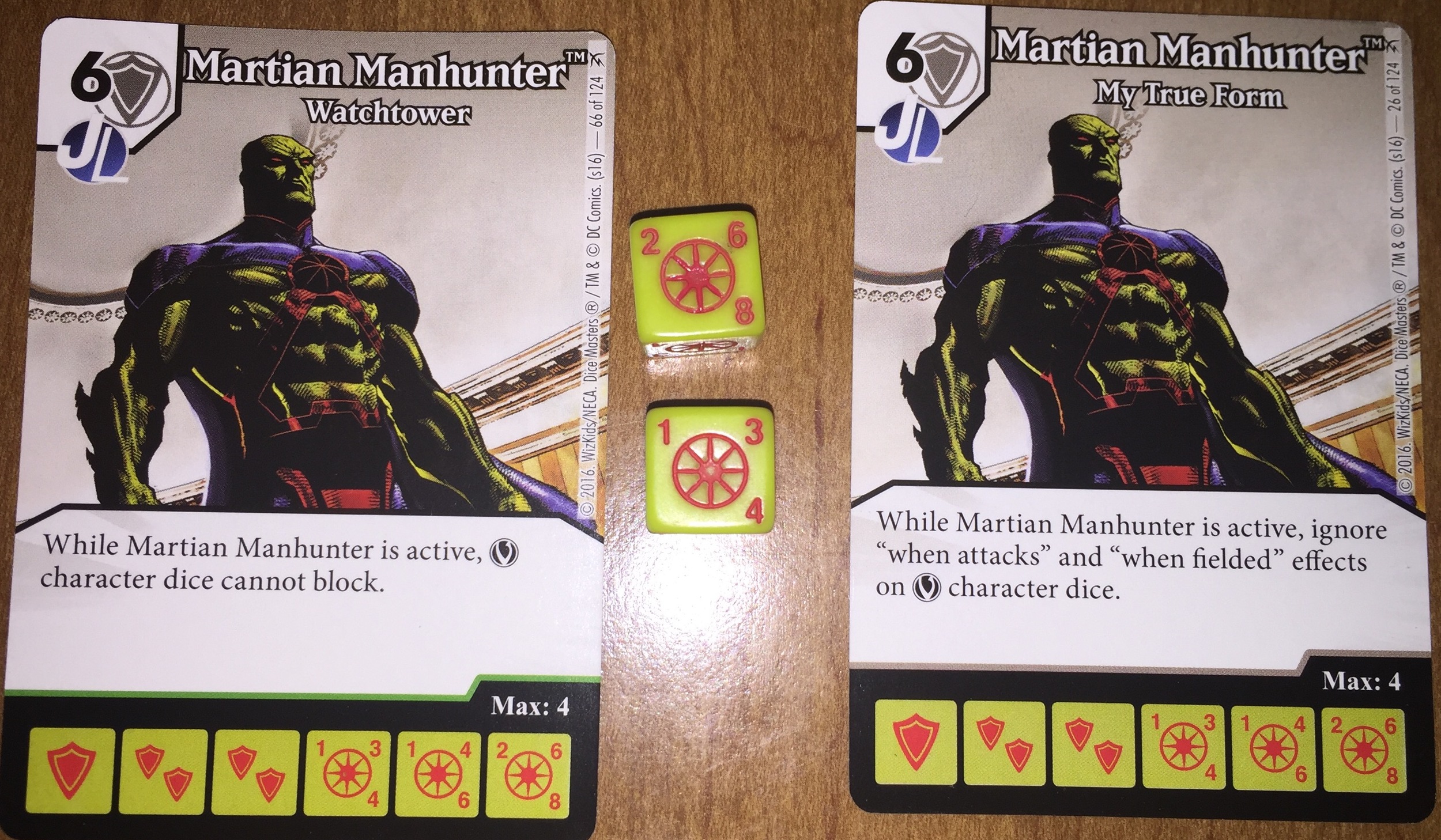 MAN OF TOMORROW 36 Green Arrow and The Flash Dice Masters 4 x SUPERMAN 