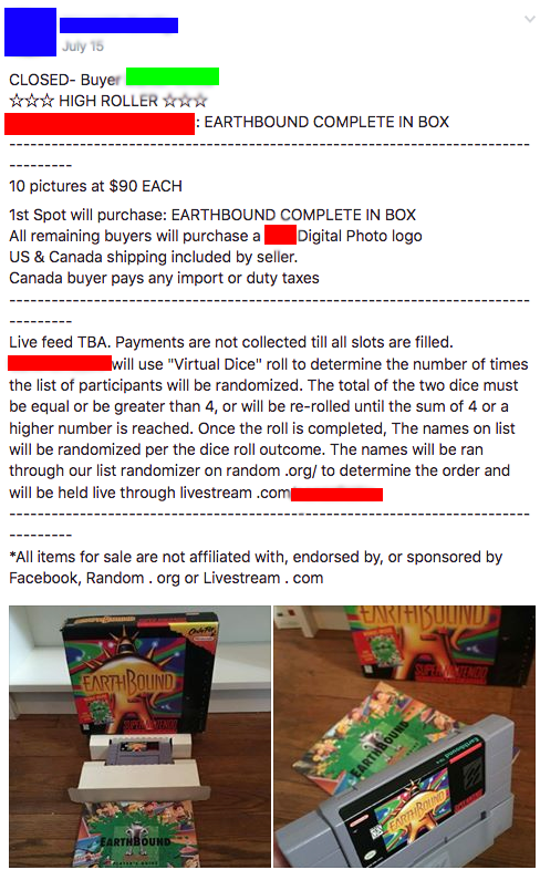 Details on the main Earthbound contest for contestants.