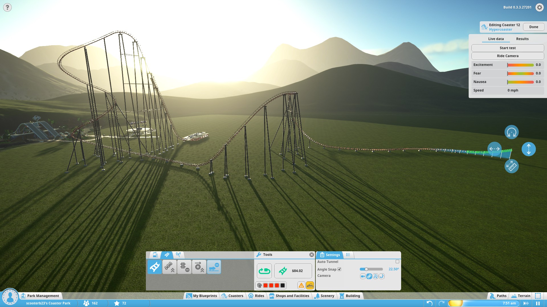 A look at my first coaster creation in progress