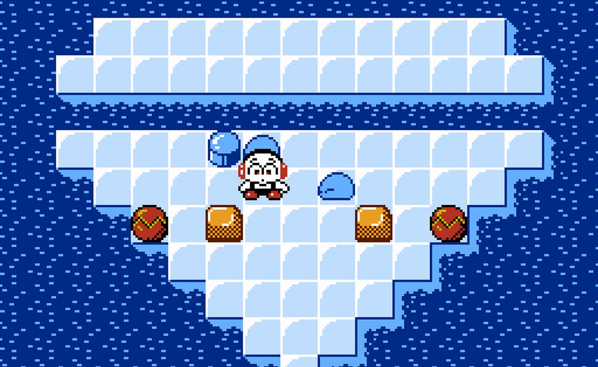 One of the very first levels in Kickle Cubicle