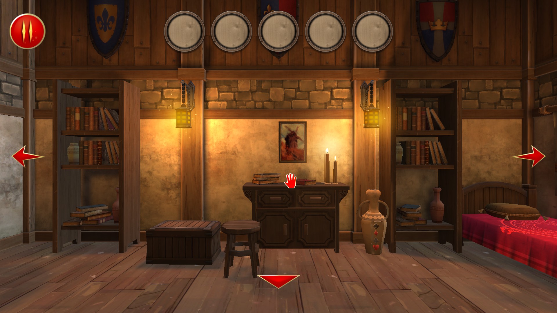 A typical room. Heavy on the brown.