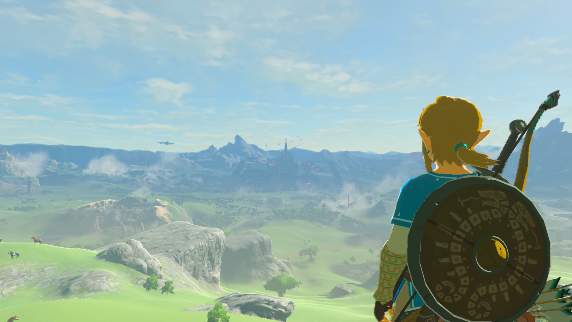 See that tower in the middle of the screen all the way in the distance? I want to go to there. And I can!