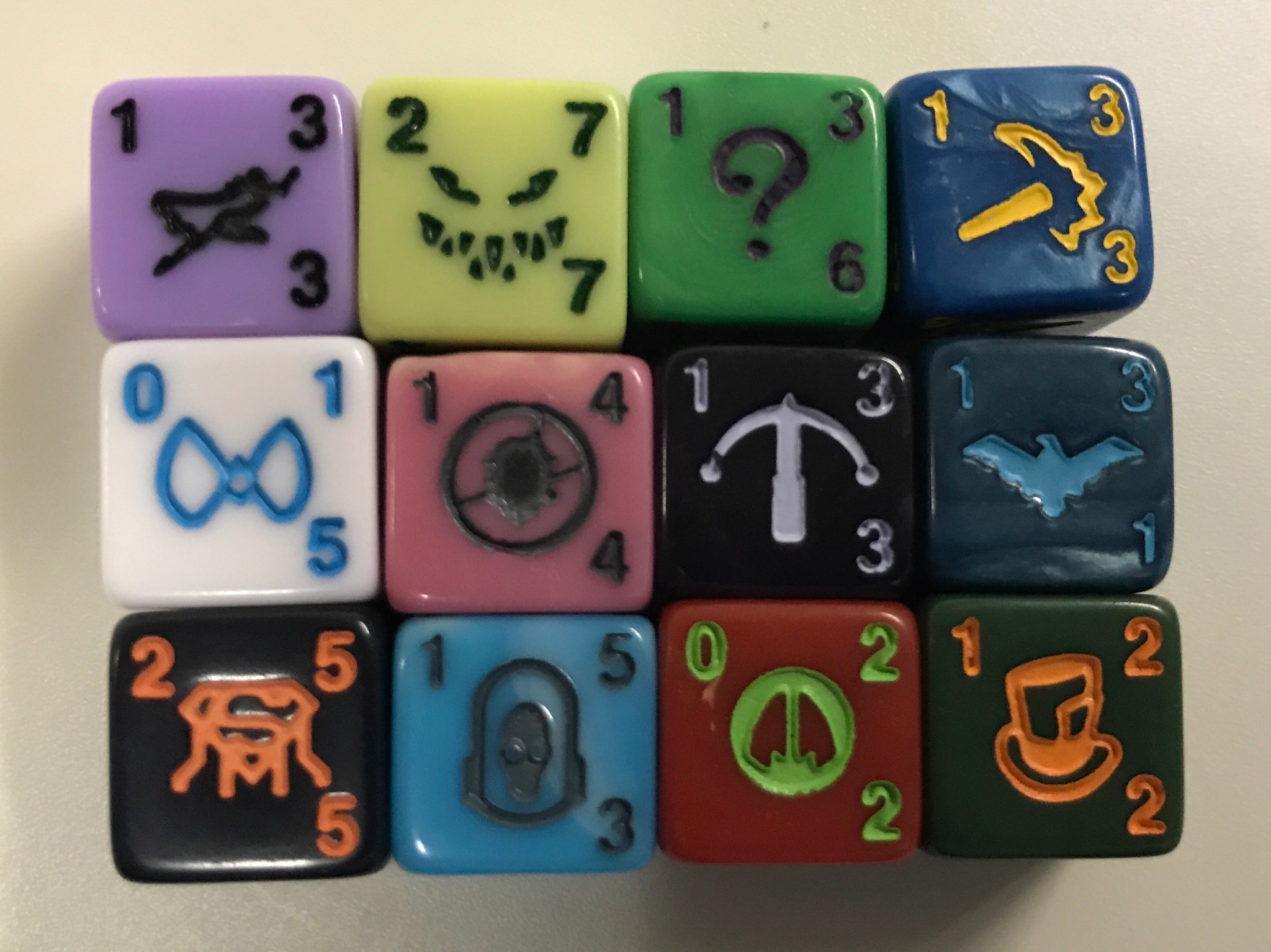 The craftsmanship of the dice continues to be of high quality.