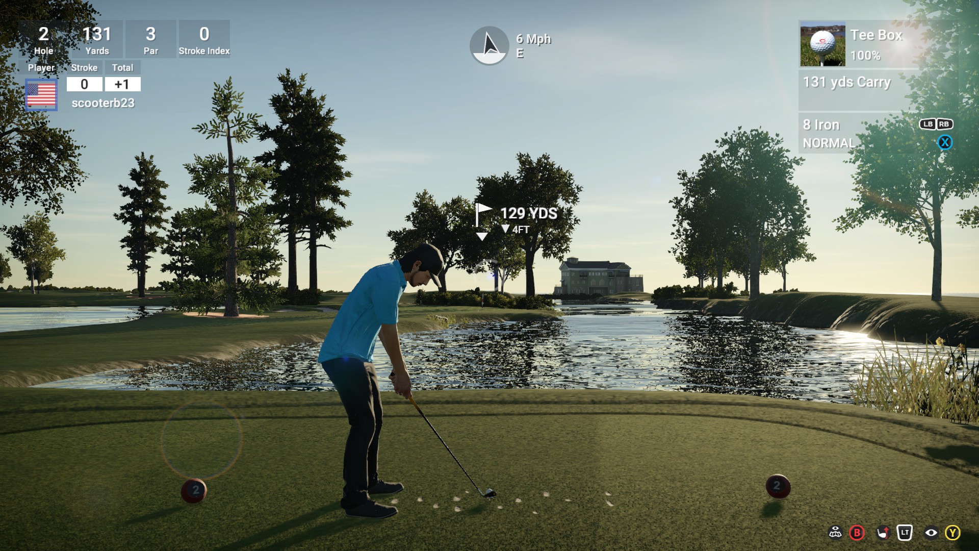Beautiful late afternoon for golf