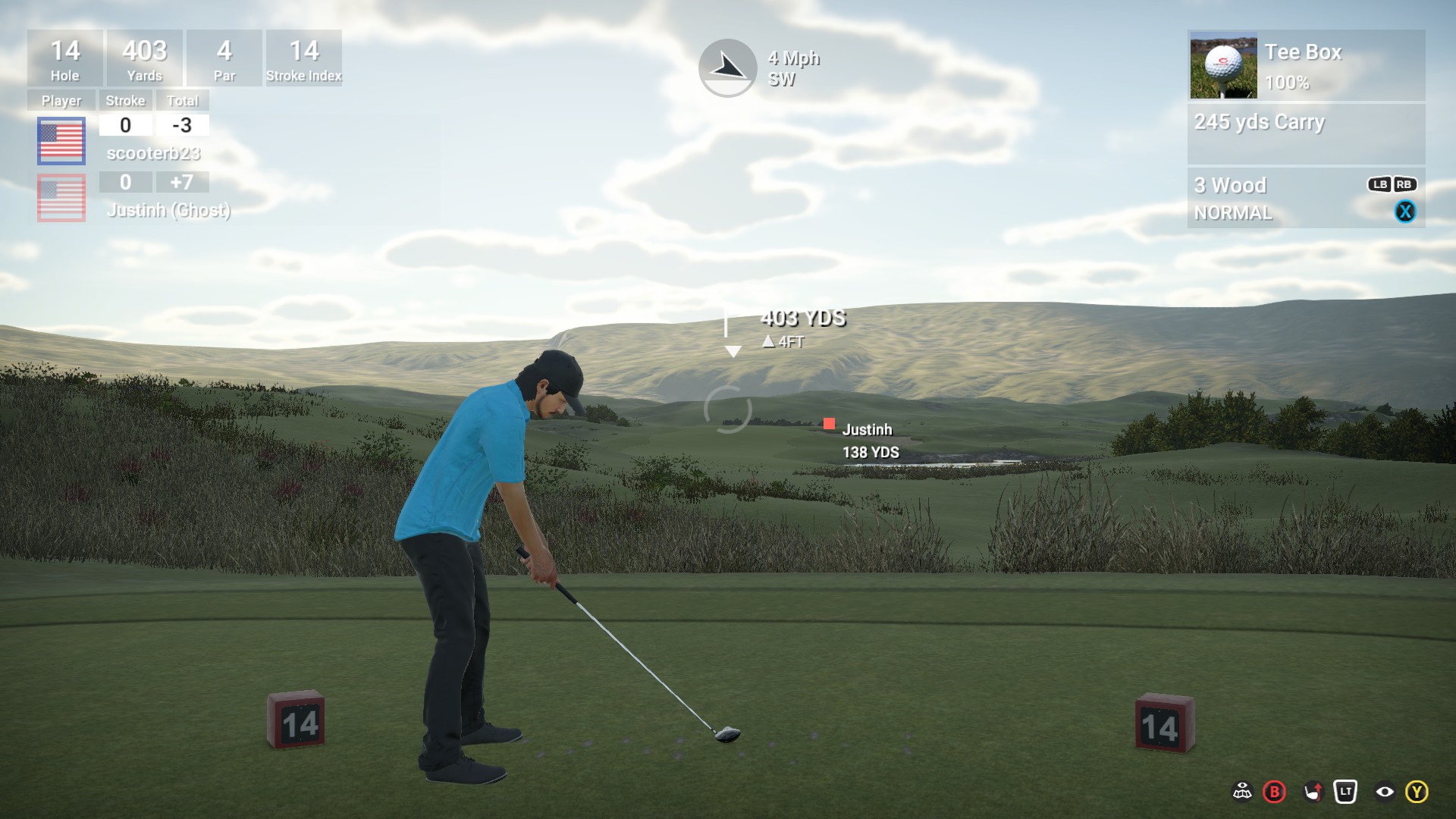 Ghost round vs. Justinh. He's the random pink box on screen.